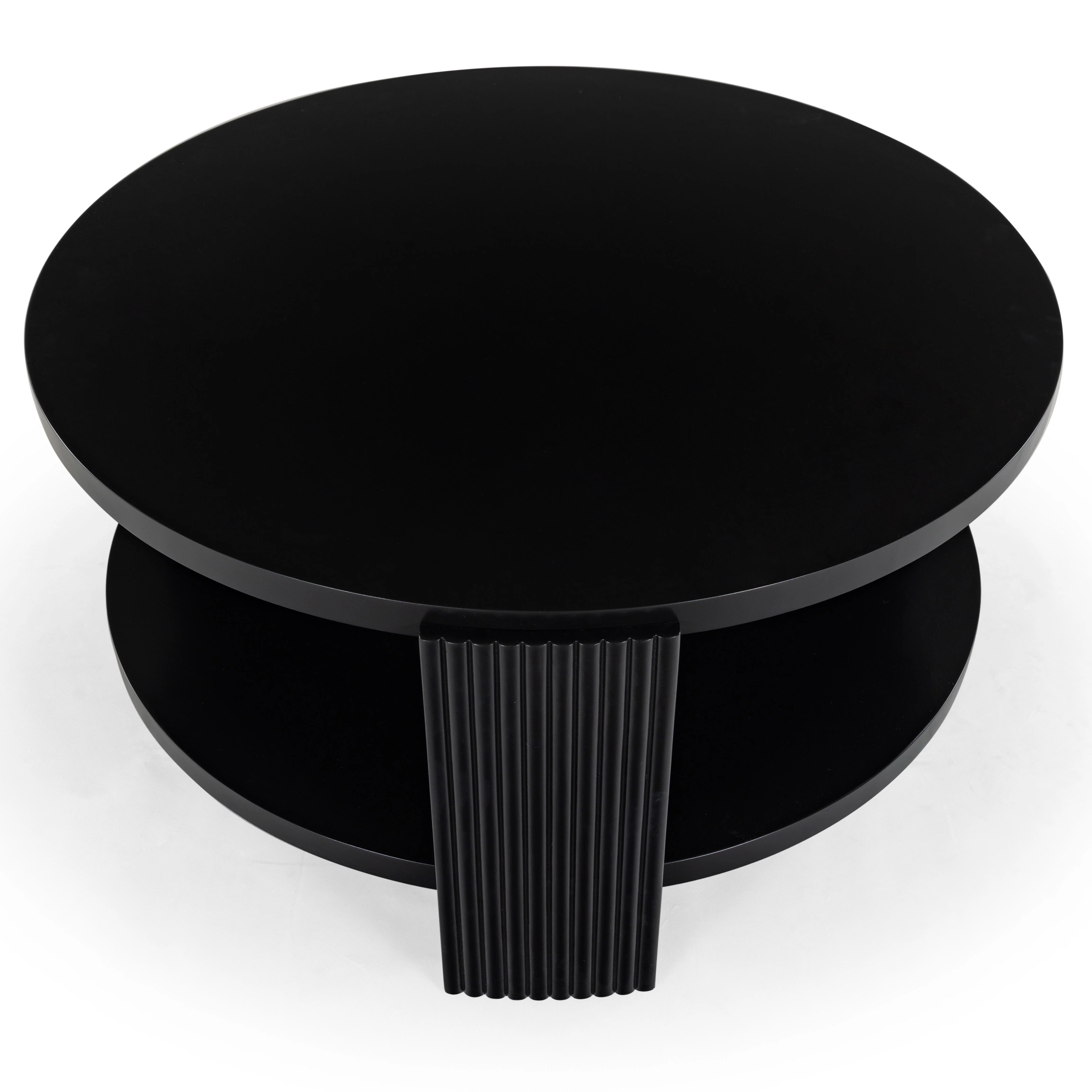 Liabella Round Wood Coffee Table - Image 11