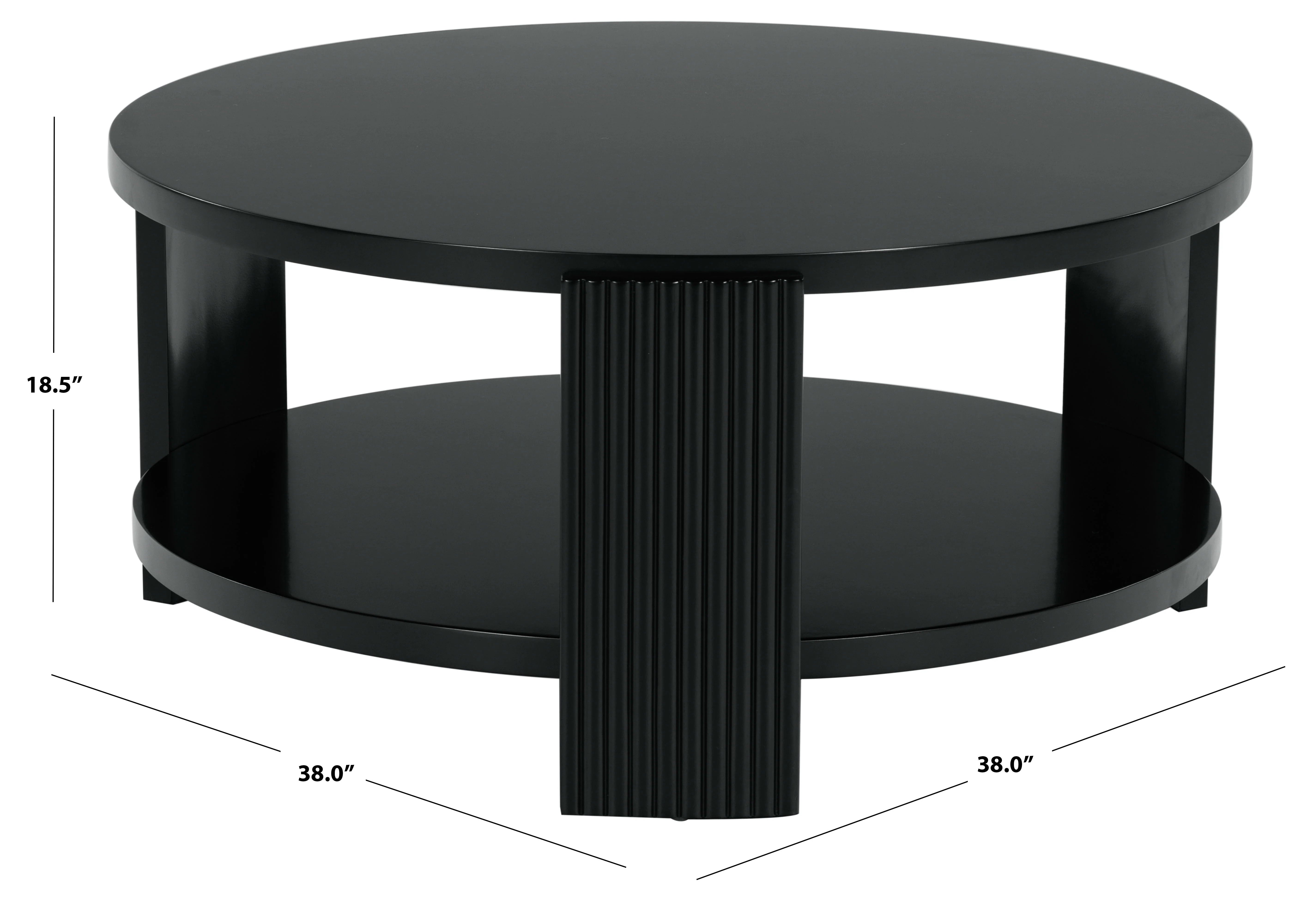 Liabella Round Wood Coffee Table - Image 12