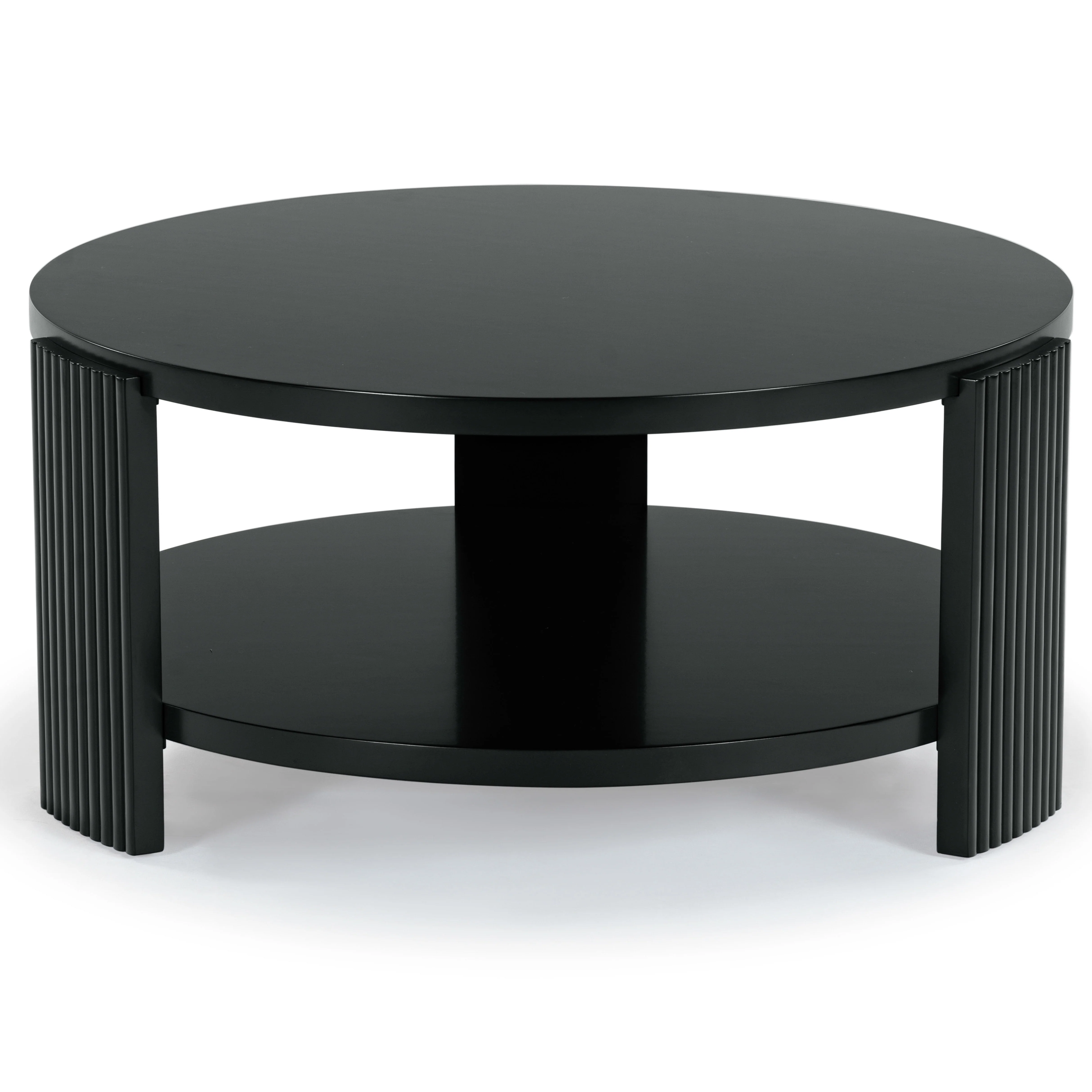 Liabella Round Wood Coffee Table - Image 15