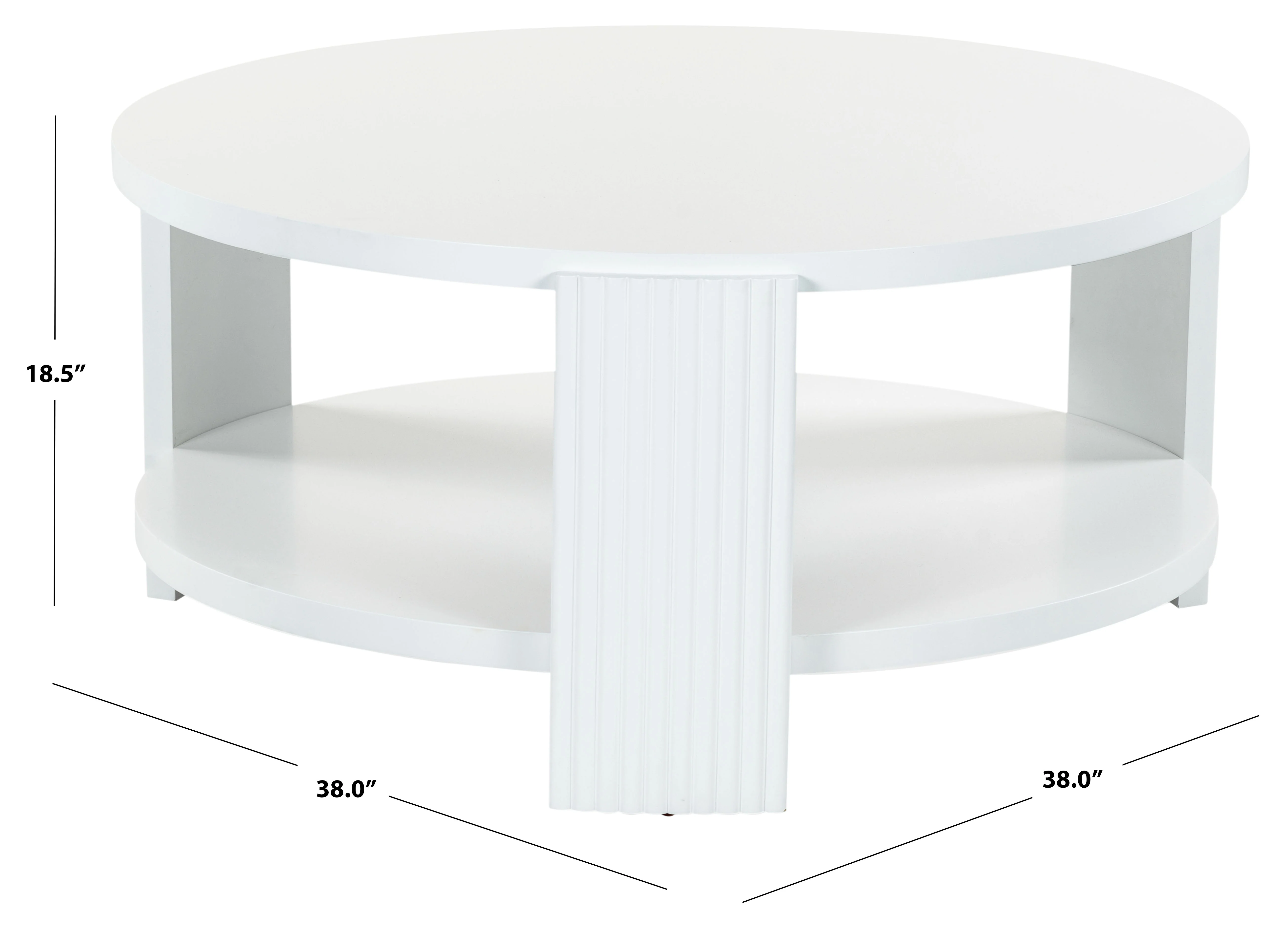 Liabella Round Wood Coffee Table - Image 5