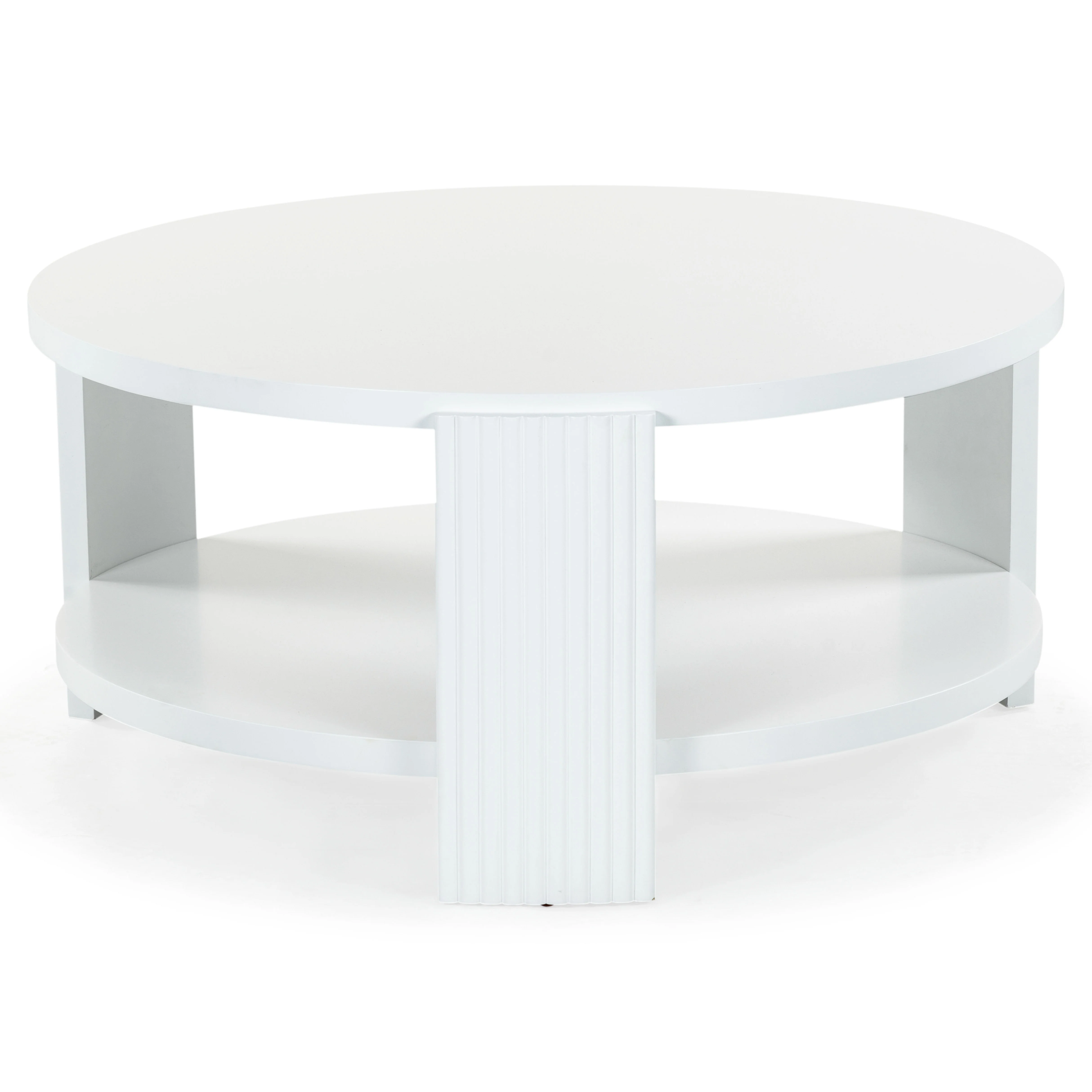 Liabella Round Wood Coffee Table - Image 7