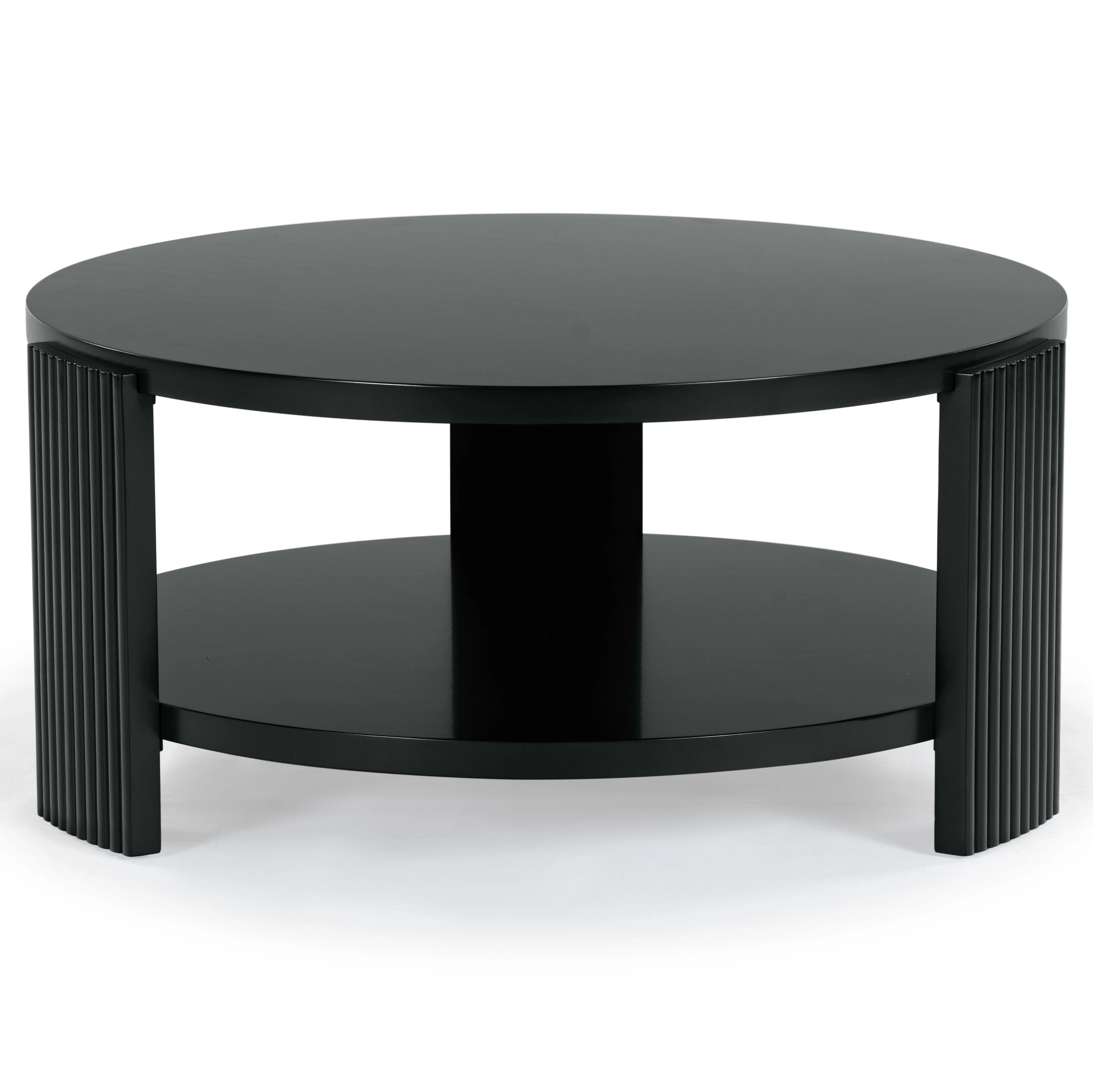 Liabella Round Wood Coffee Table - Image 9