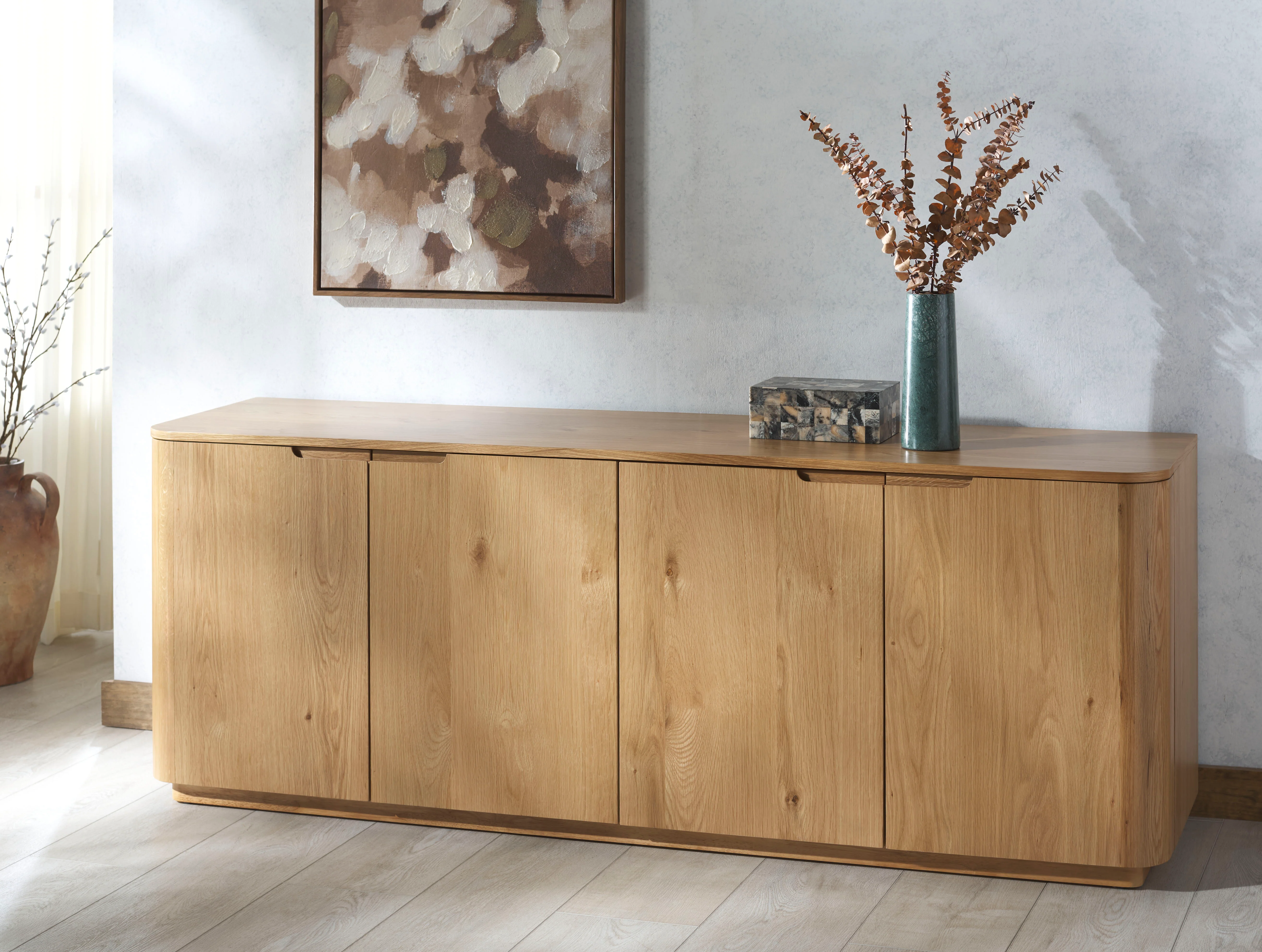 Liadonna 4 Door Wood Sideboard - Image 12