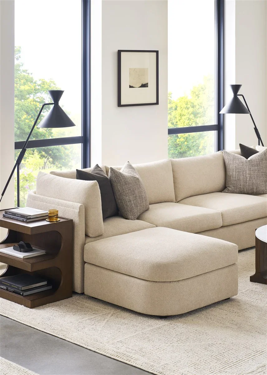 Liam Armless Loveseat - Image 2