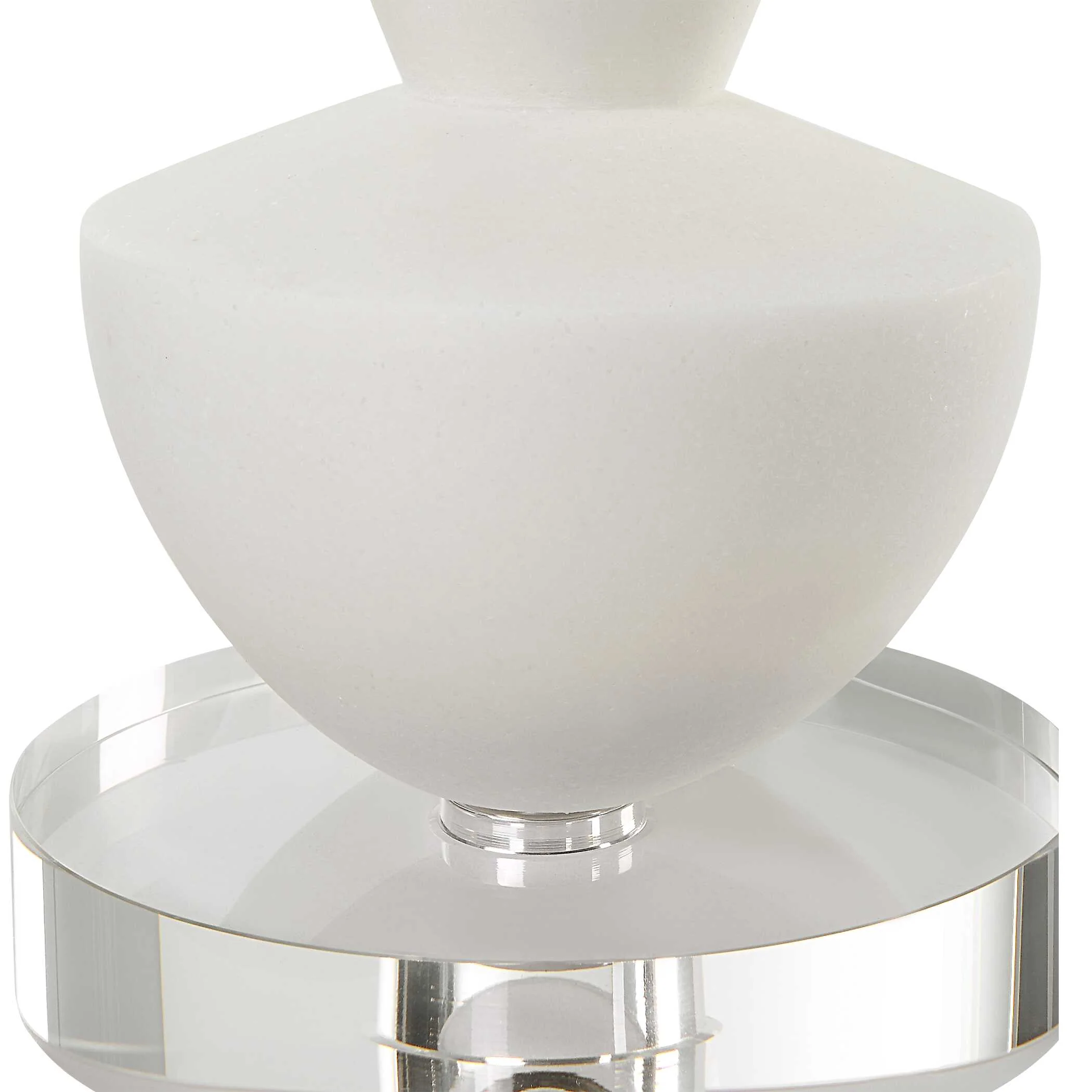 Lido White Stone Candleholders - Set of 2 - Image 4