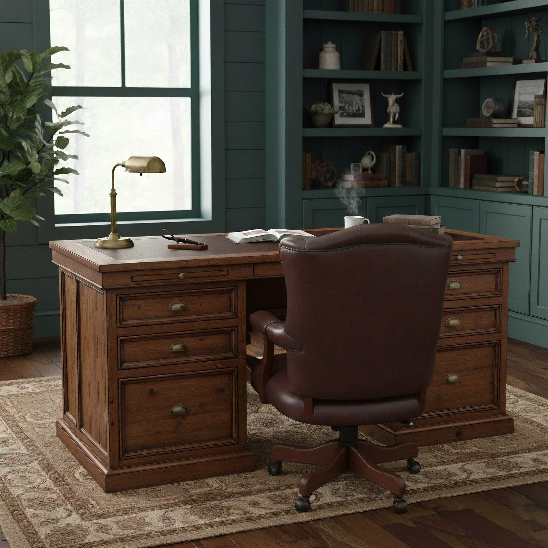 Lifestyle Double Desk - Image 3