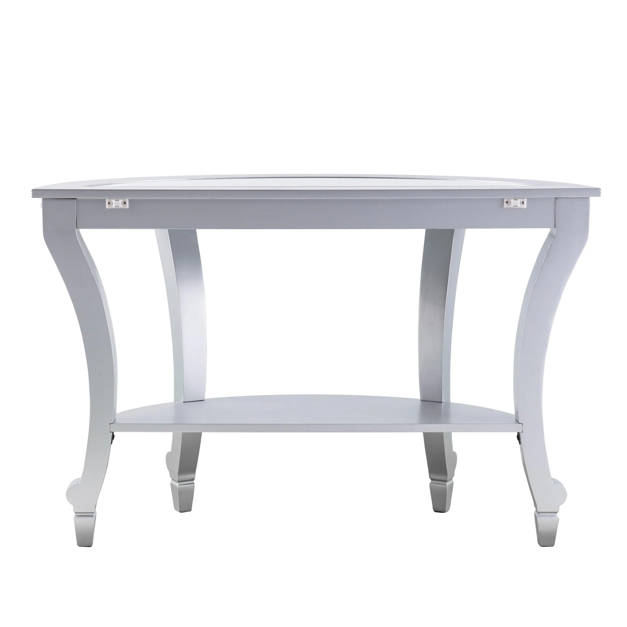 Lindsay Mirrored Demilune Console Table - Image 6
