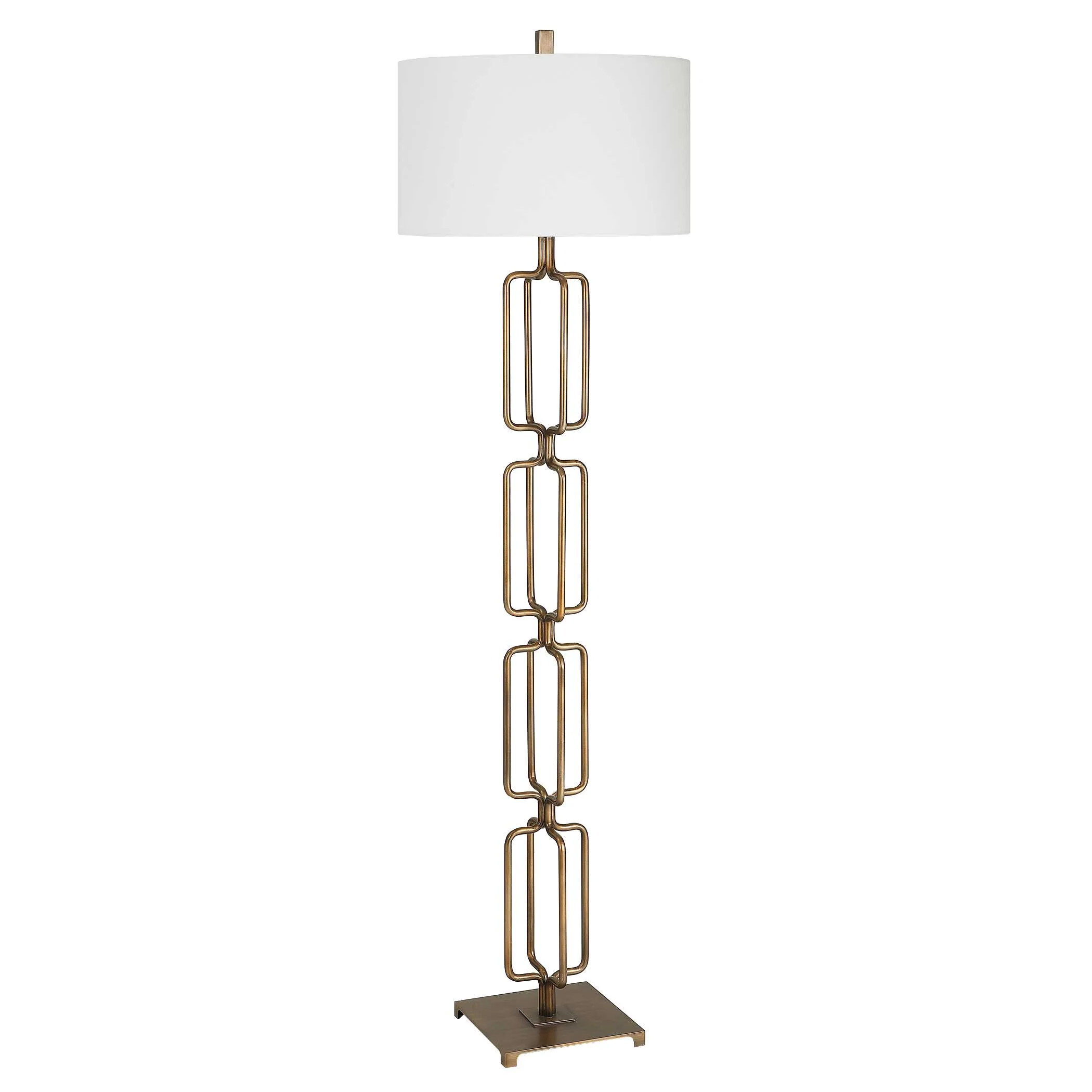 Link Brushed Gold Floor Lamp - Image 5