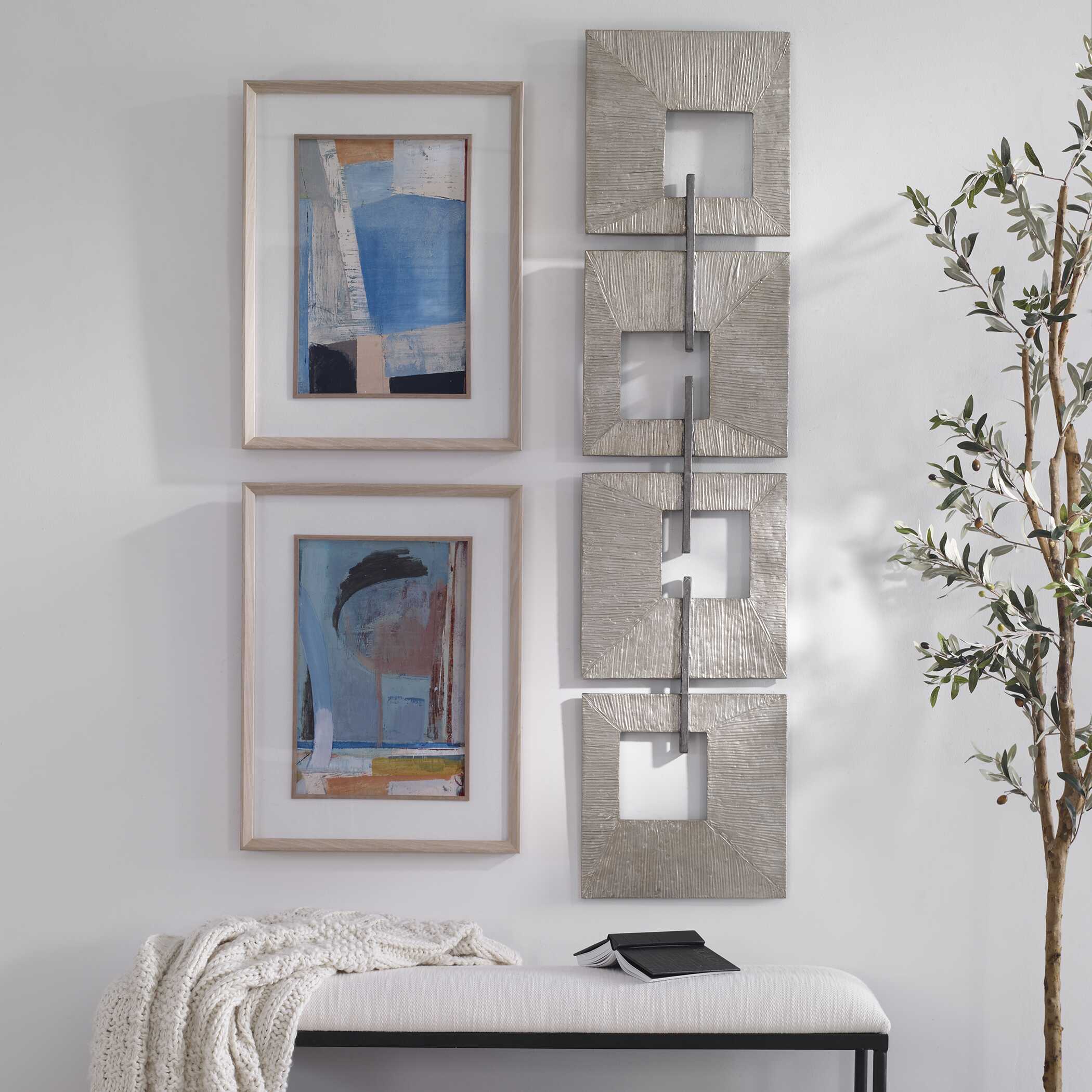 Linked Champagne Metal Wall Decor - Image 2