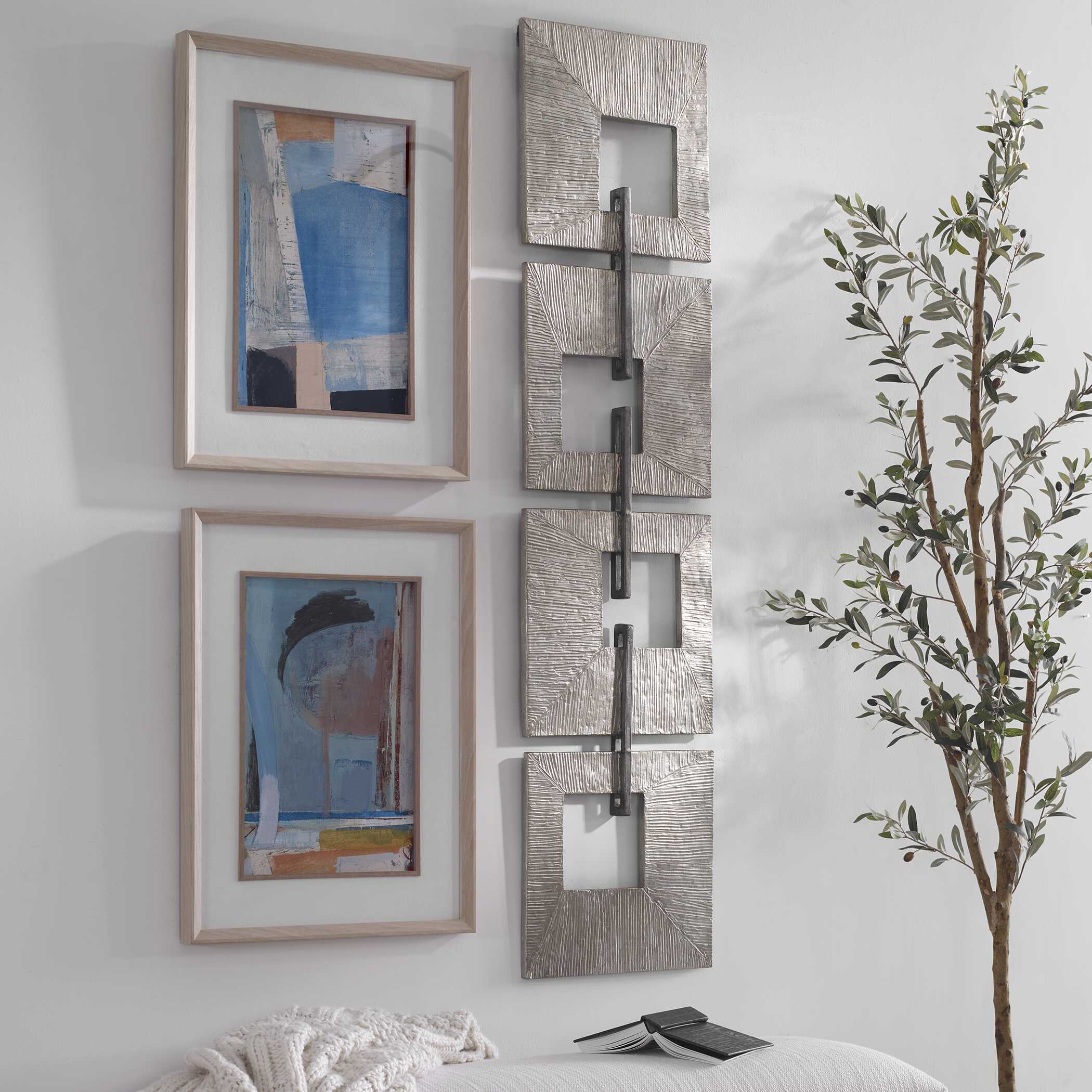 Linked Champagne Metal Wall Decor - Image 3