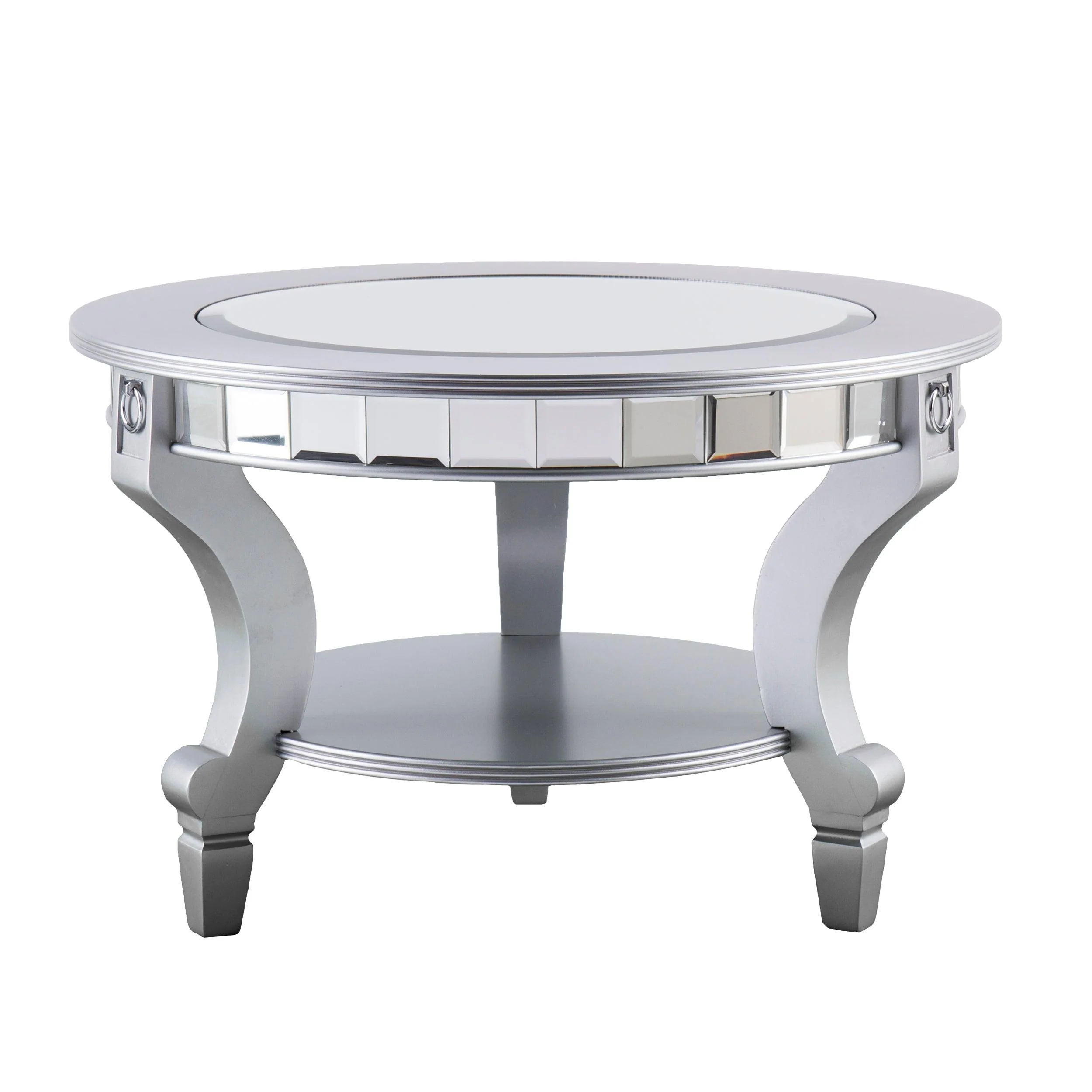 Linsay Mirrored Round Cocktail Table - Image 6