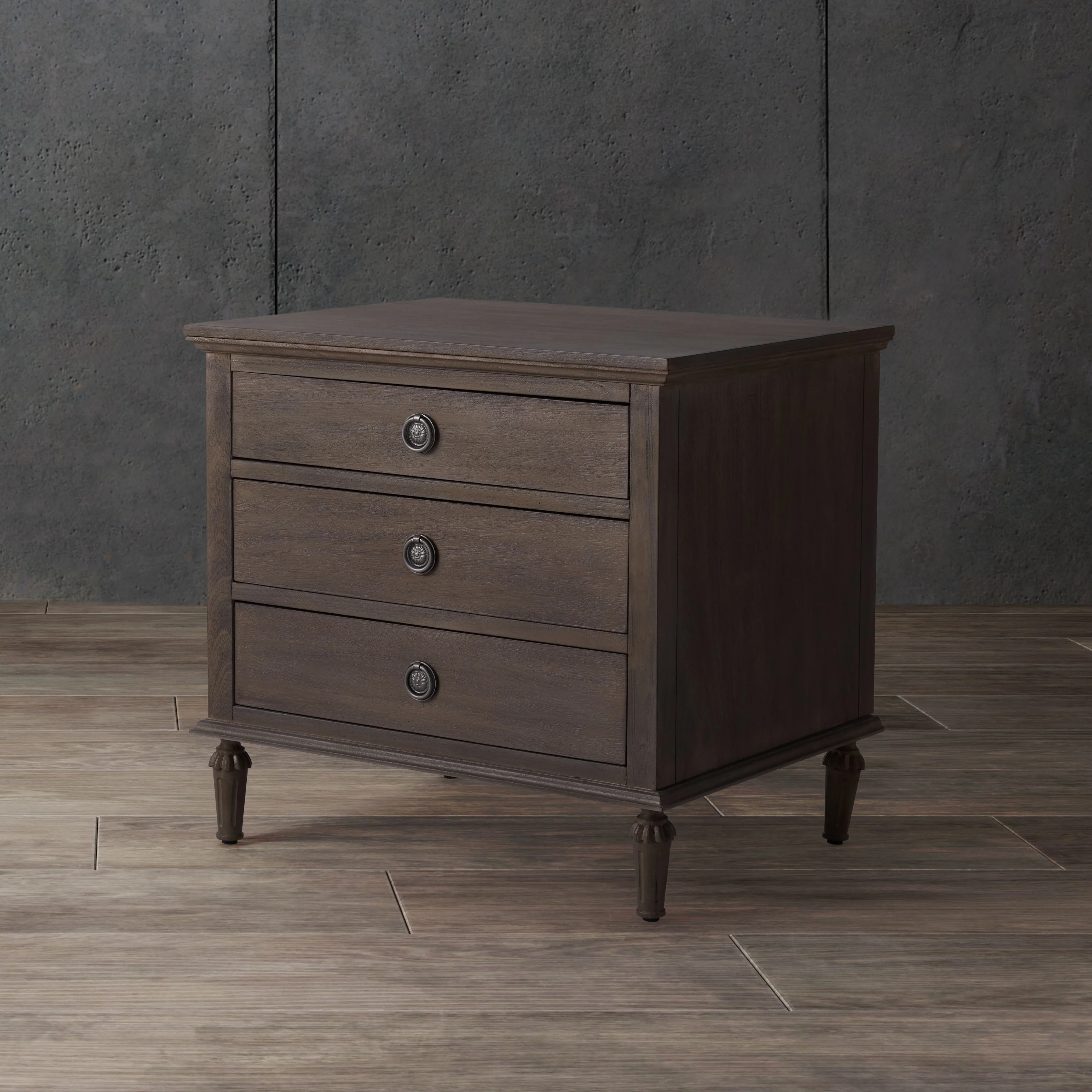Lisabet 3 Drawer Wood Nightstand - Image 31