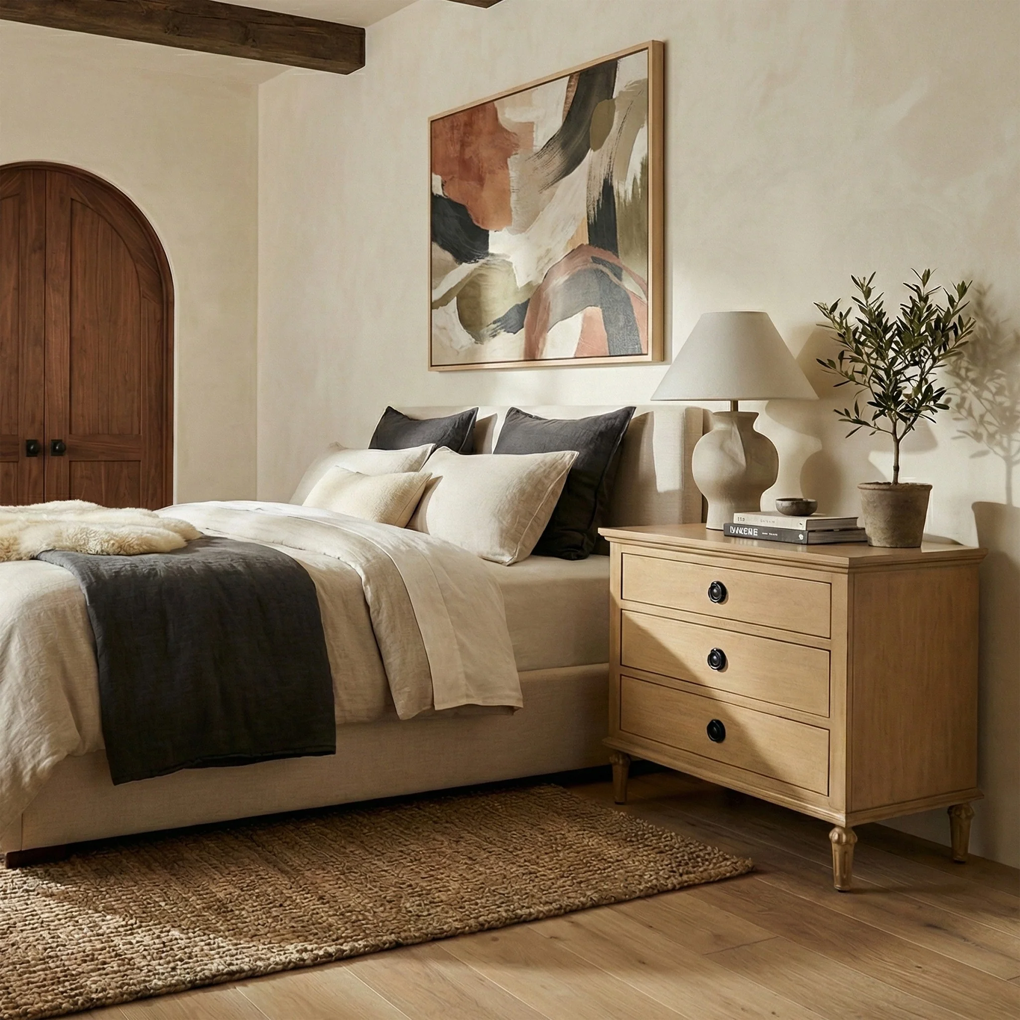 Lisabet 3 Drawer Wood Nightstand - Image 50