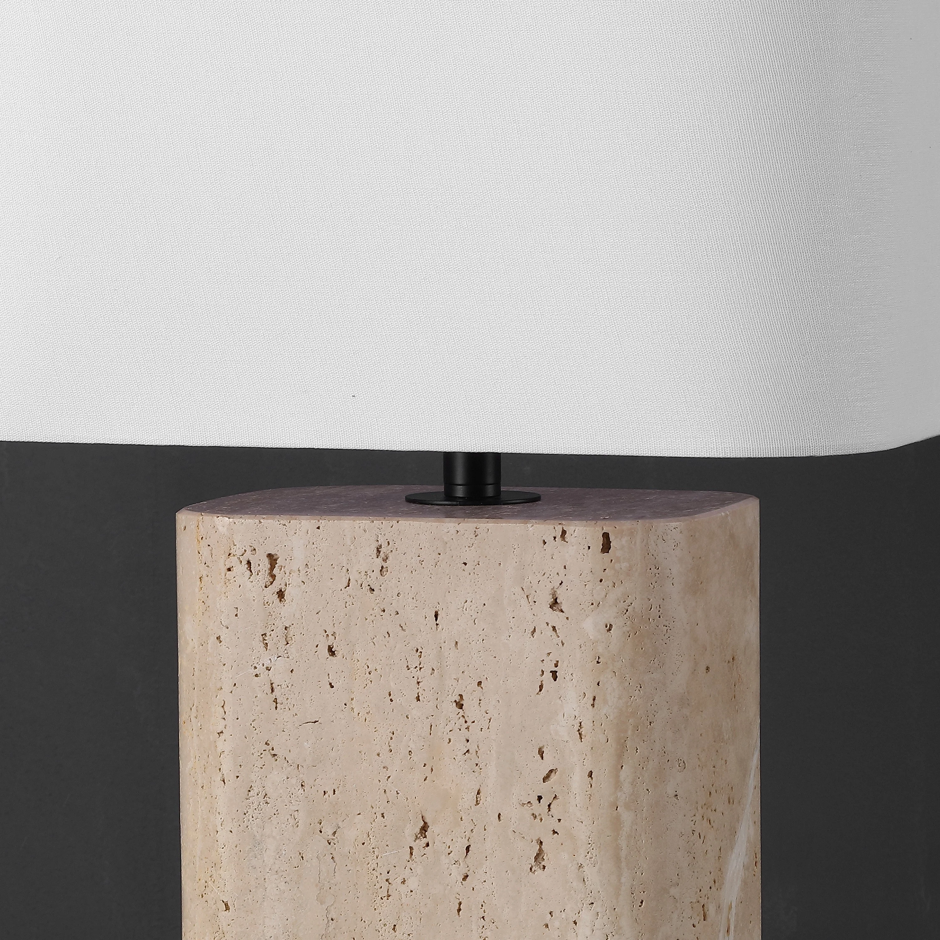 Lisabryna Travertine Table Lamp - Image 11