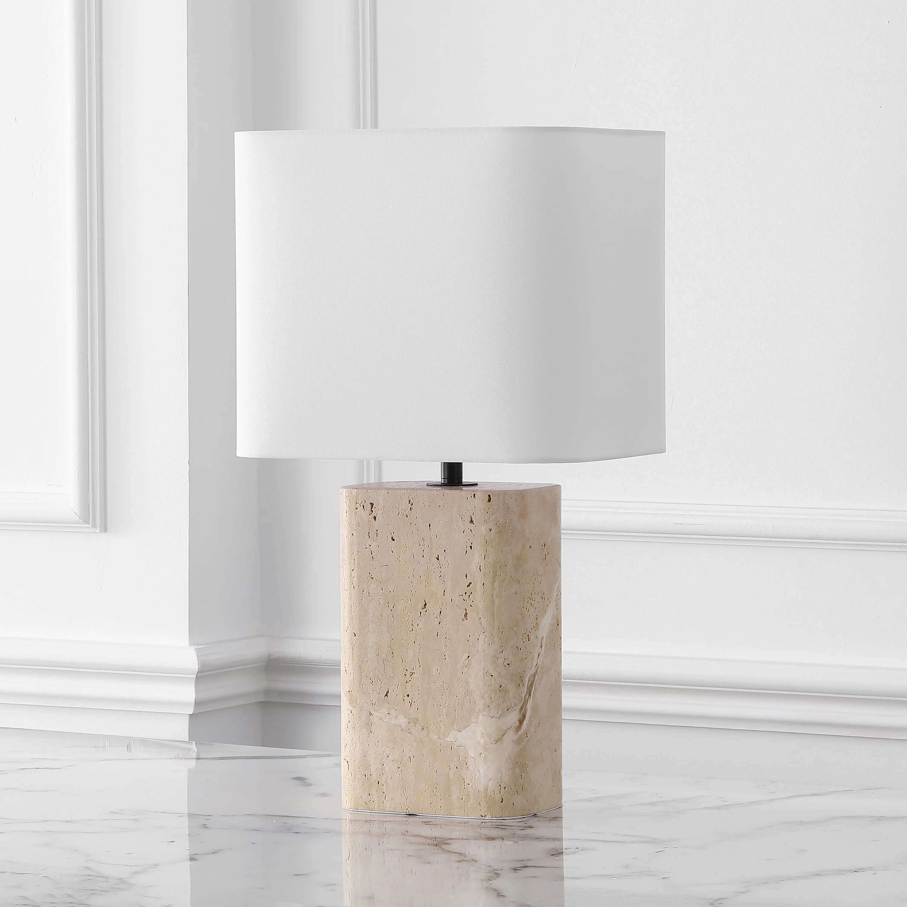 Lisabryna Travertine Table Lamp - Image 13
