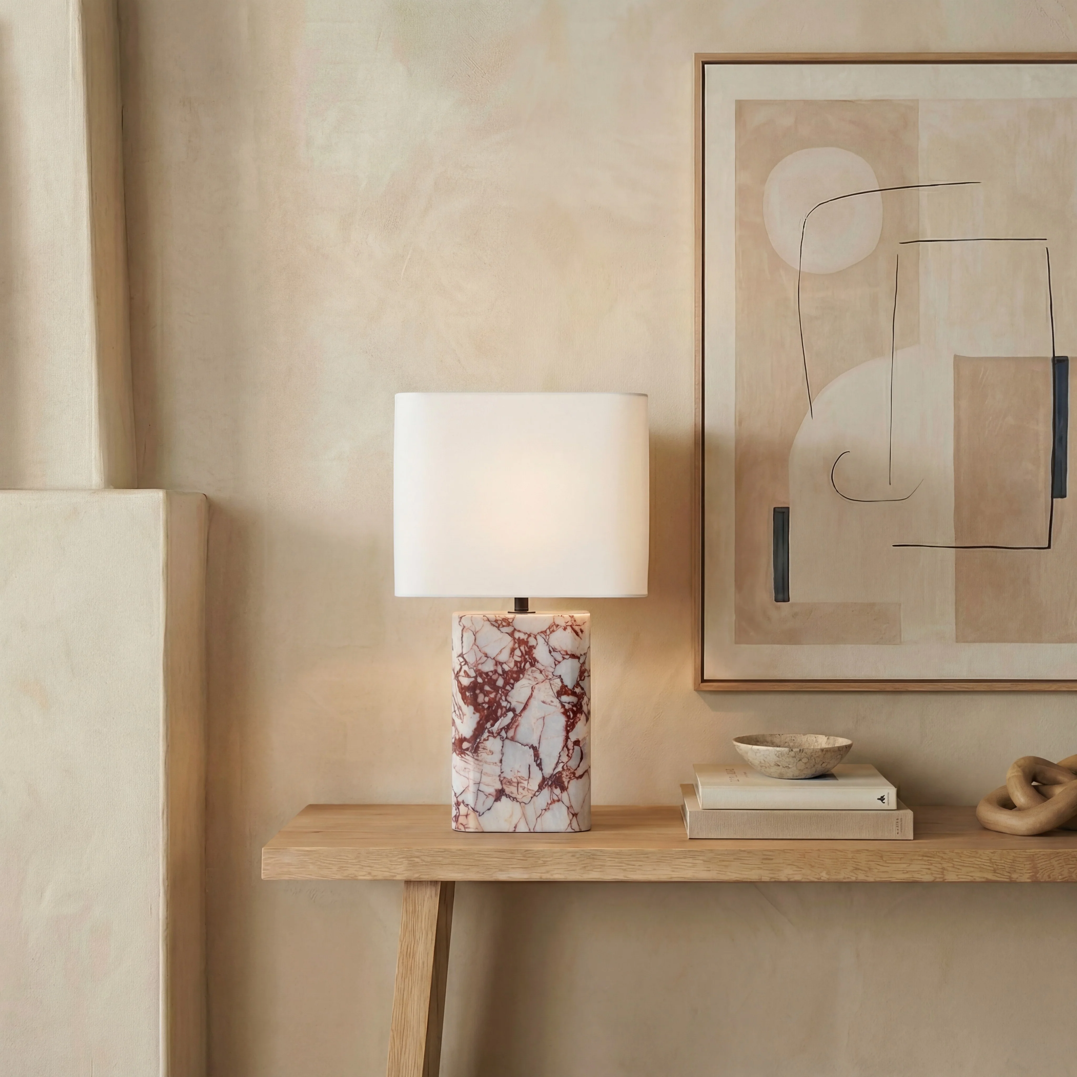 Lisabryna Travertine Table Lamp - Image 5