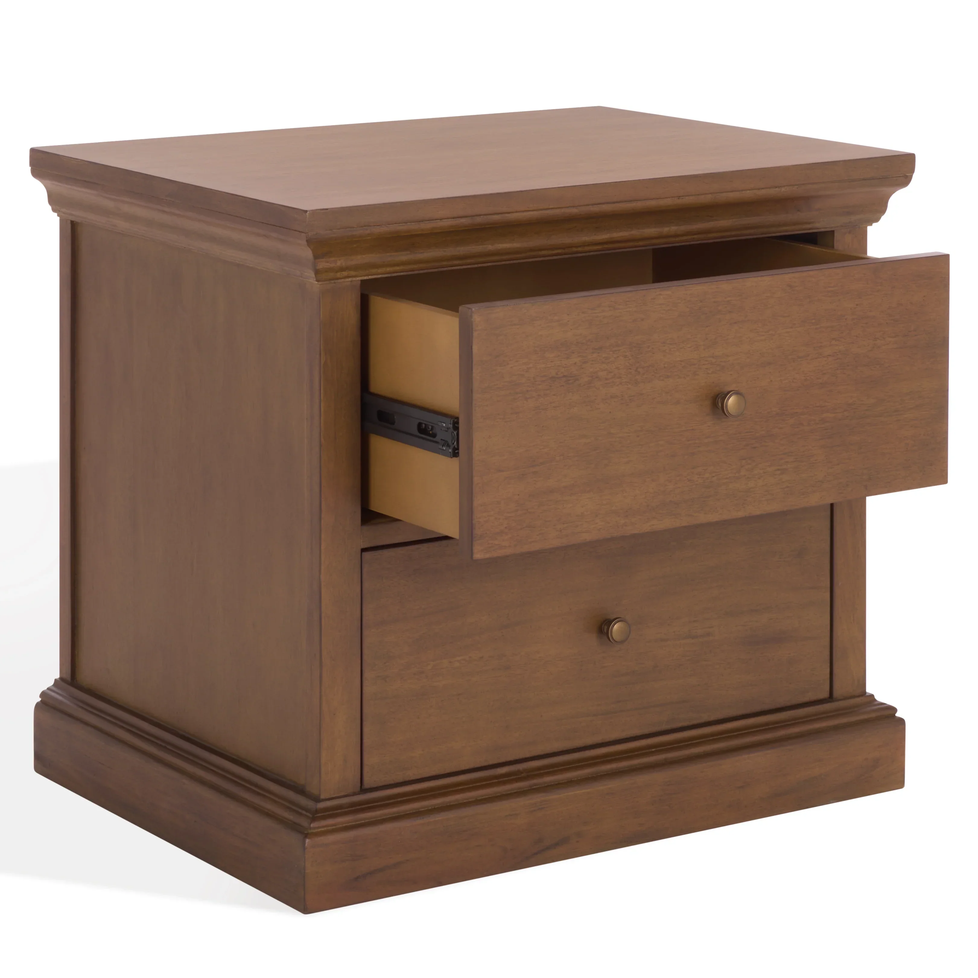Lizzy 2 Drawer Wood Nightstand - Image 4