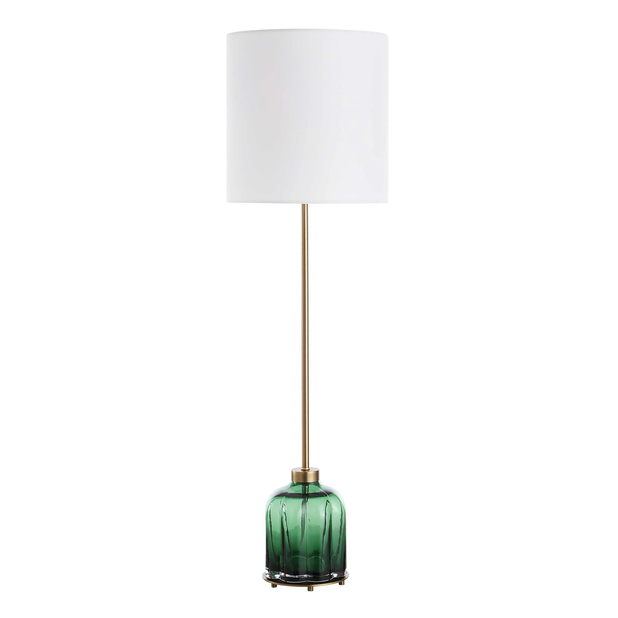 Lois Green Glass Buffet Lamp - Image 4