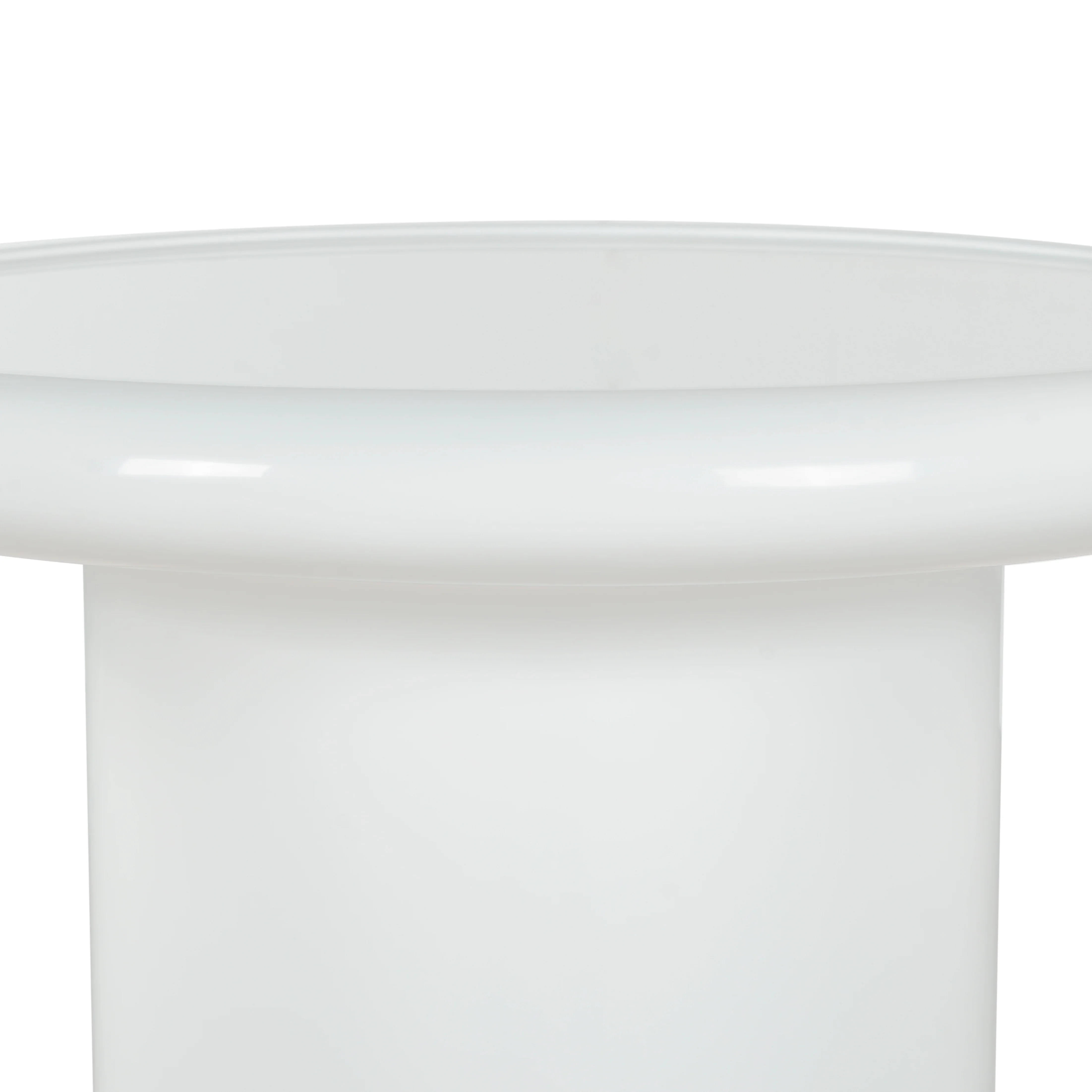 Lollita Round Concrete High Gloss Finish Accent Table - Image 19