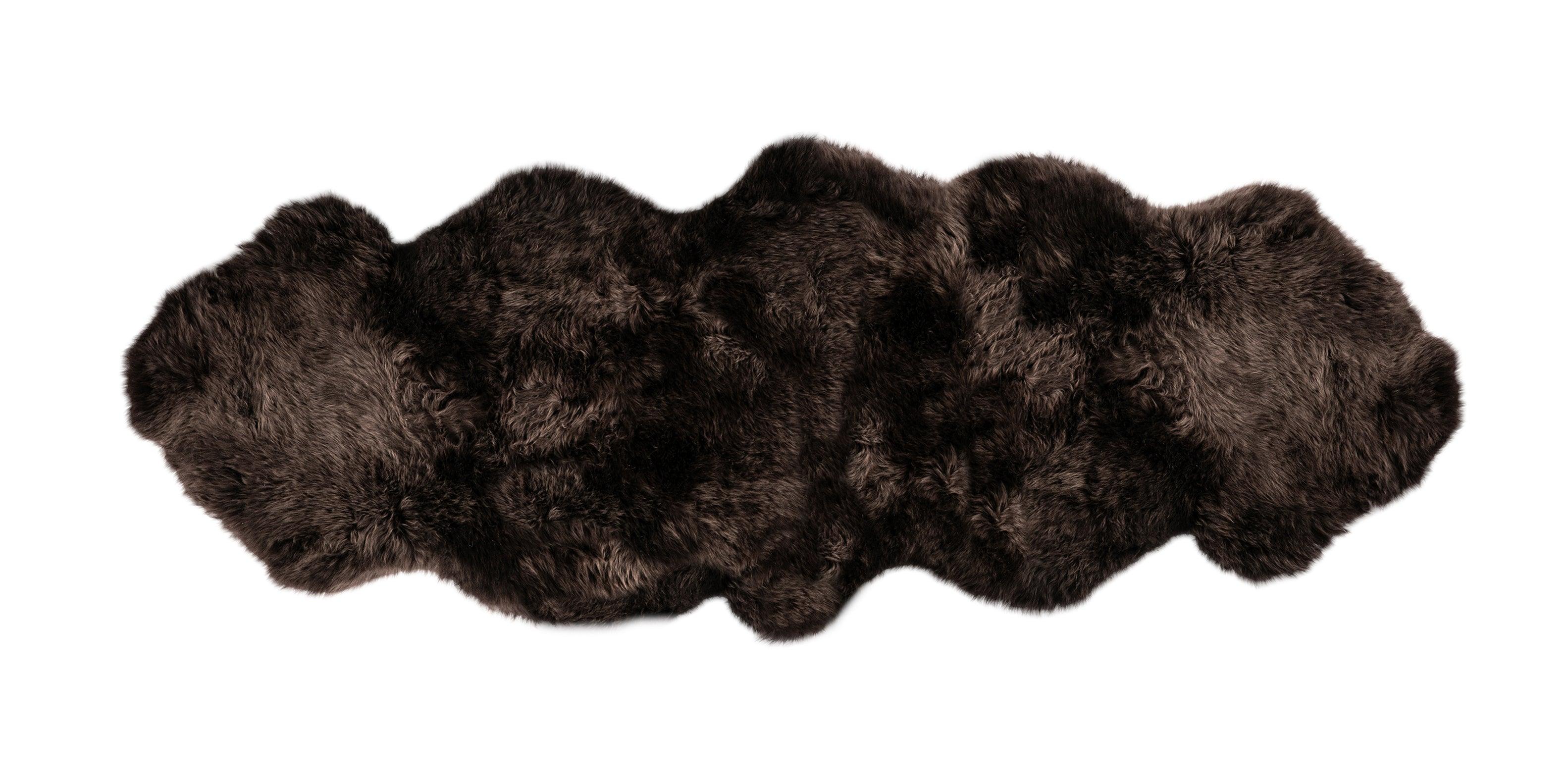 Long Wool Sheepskin Rug Double - Image 4