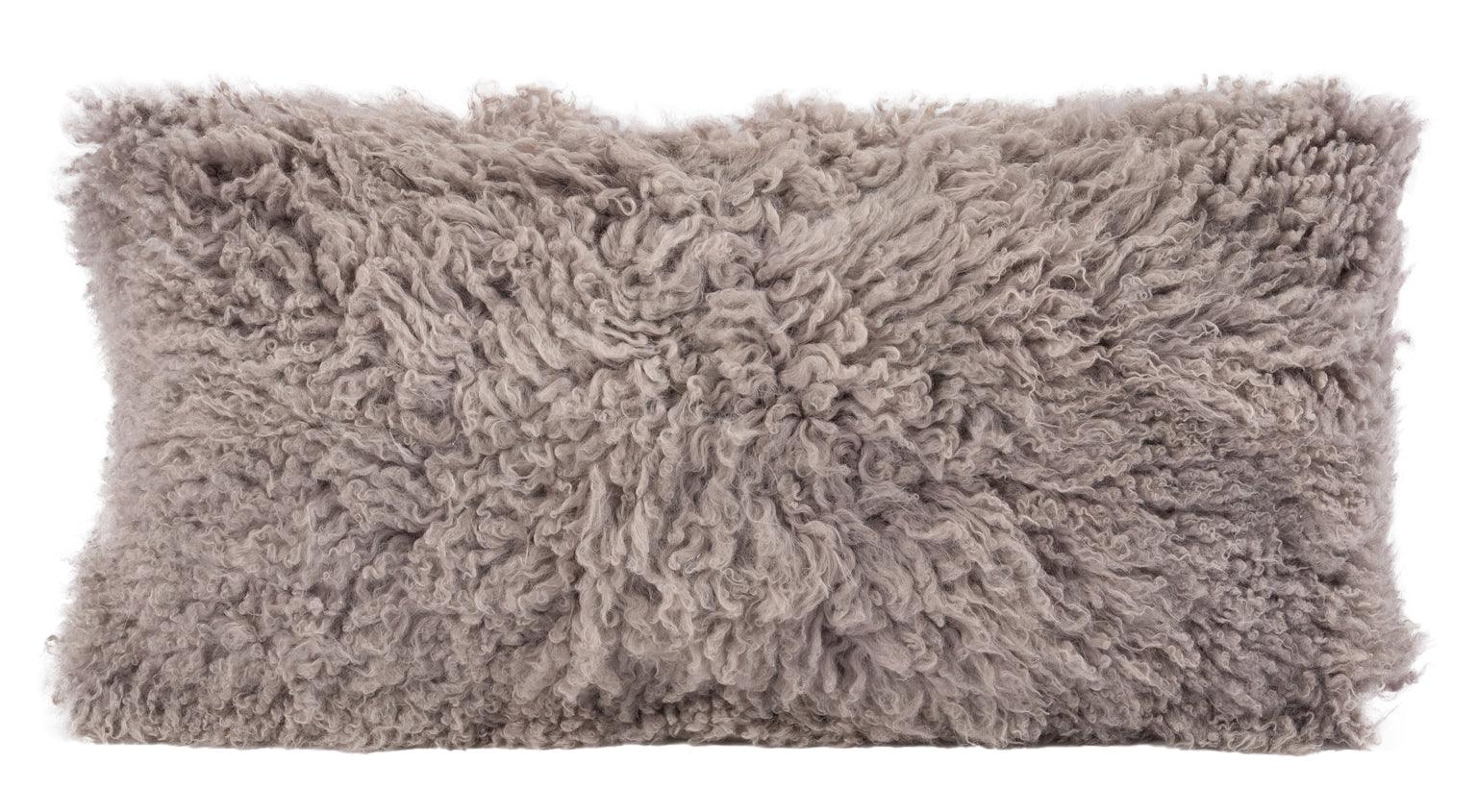 Longwool Curly Sheepskin Lumbar Cushion