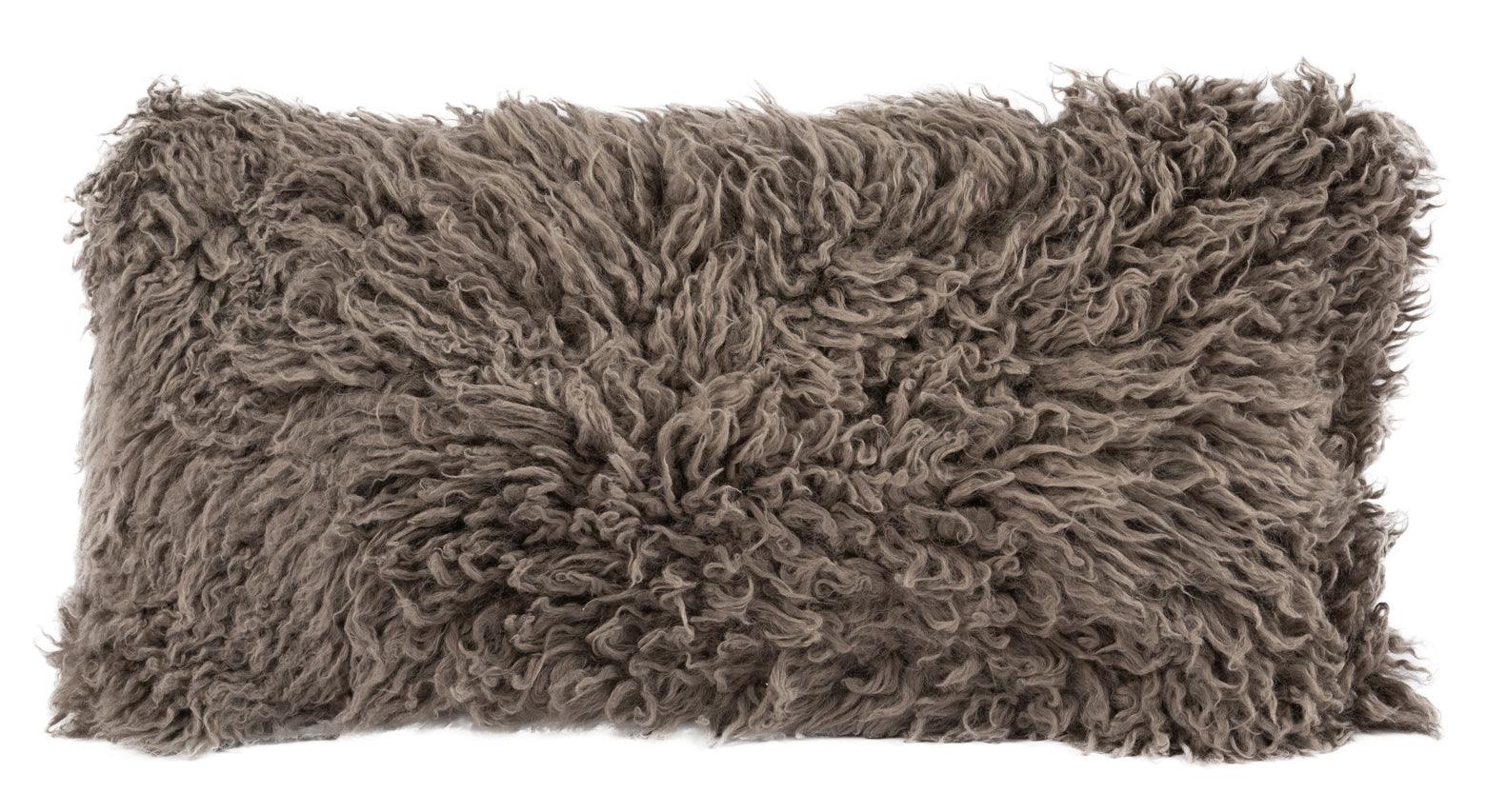 Longwool Curly Sheepskin Lumbar Cushion - Image 5