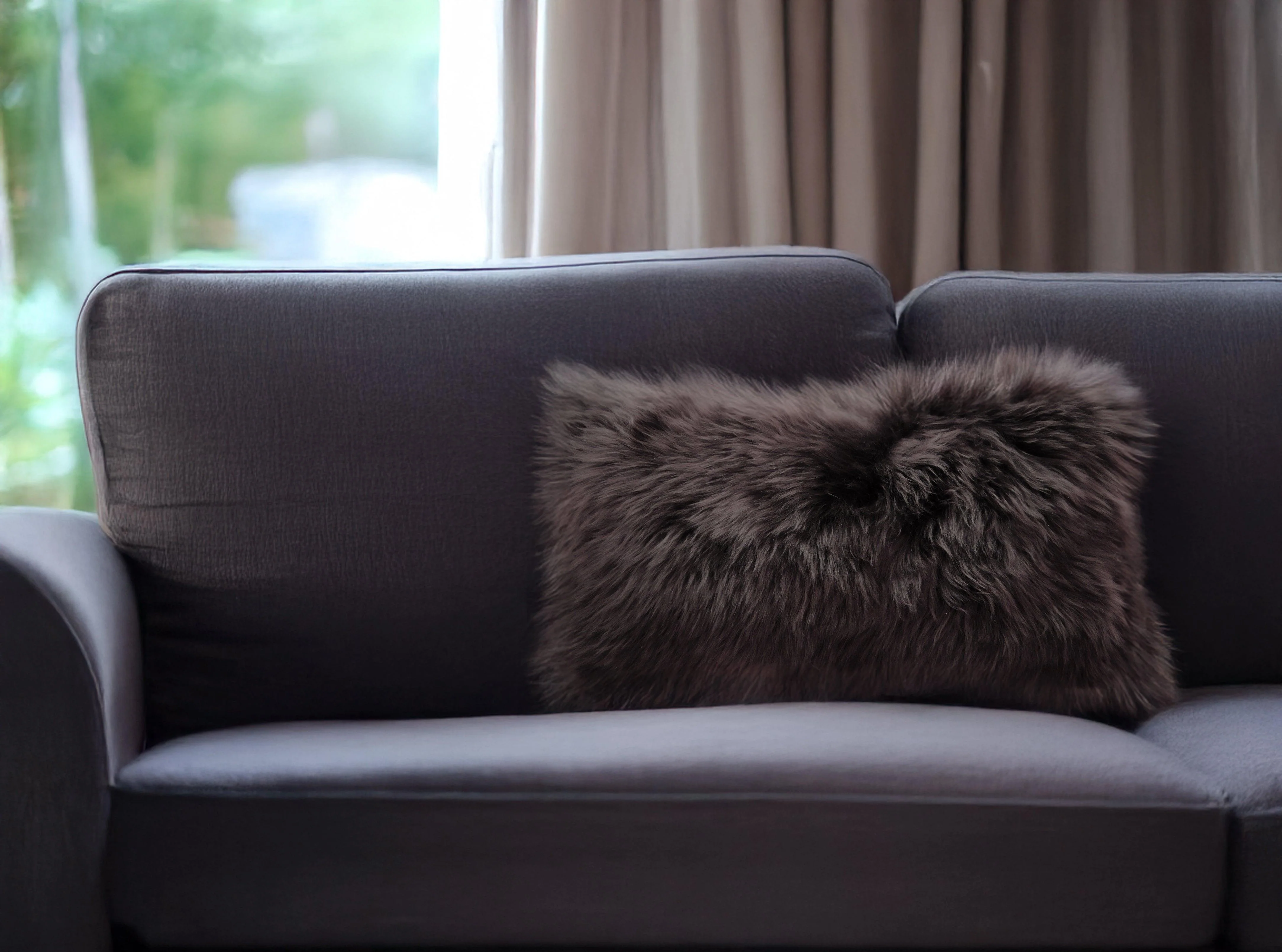 Longwool Sheepskin Lumbar Cushion - Image 7