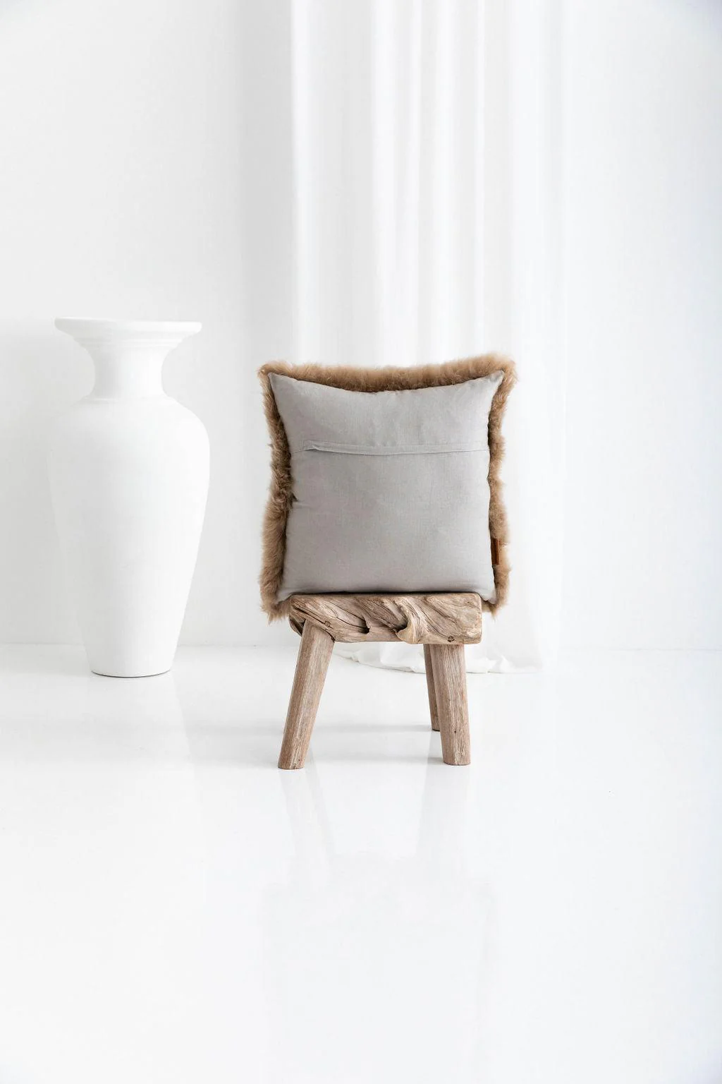 Longwool Sheepskin Square Cushion - Image 9
