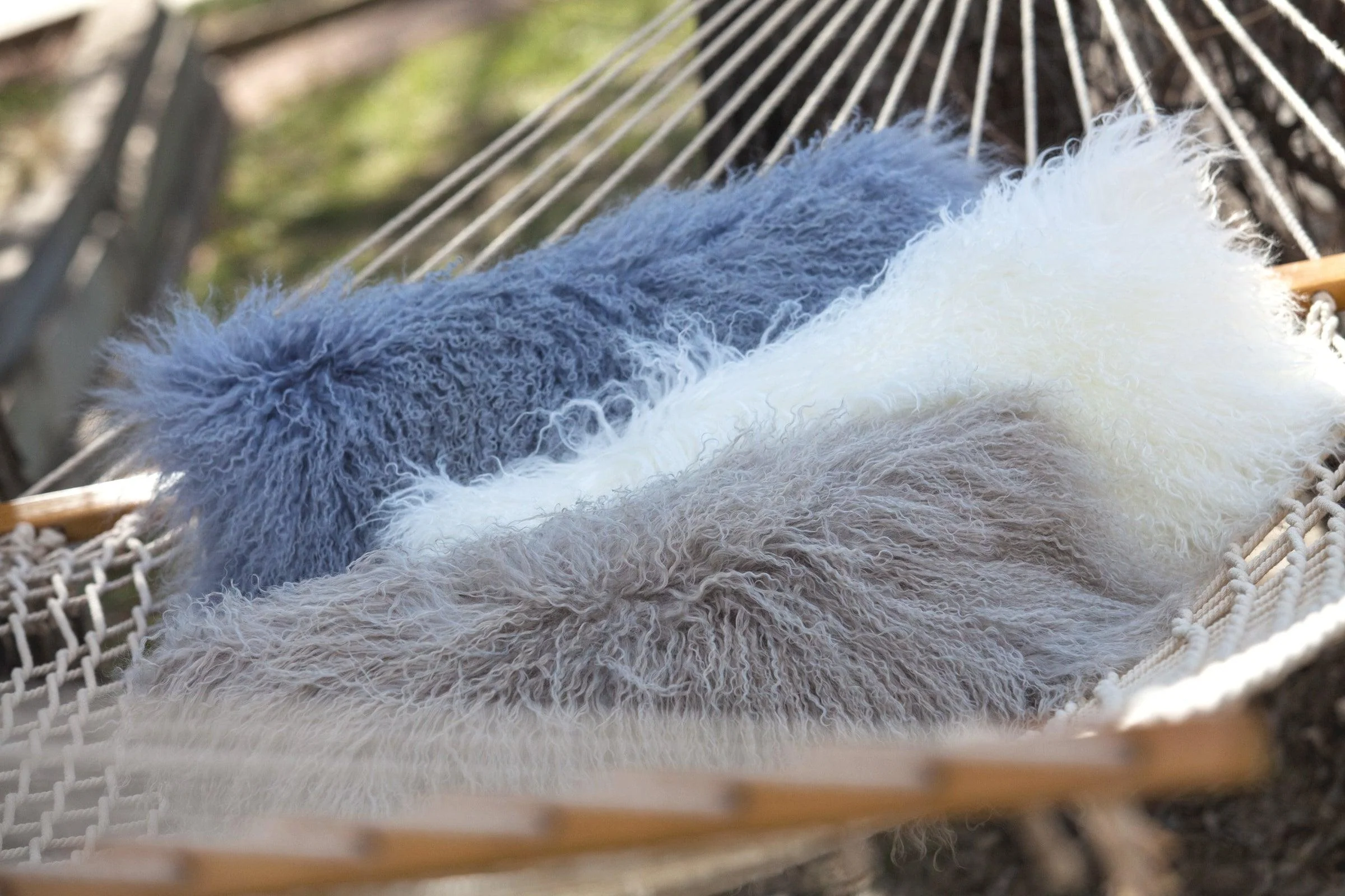 Longwool Tibetan Lamb Lumbar Cushion - Image 2