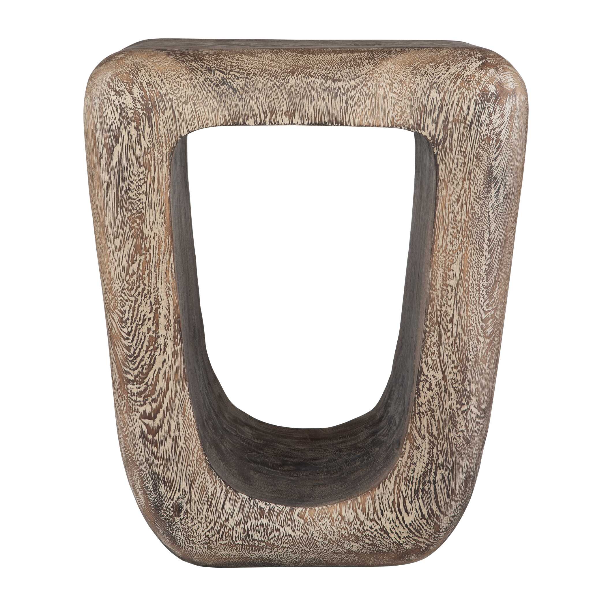 Loophole Bleached Wash Accent Stool - Image 4