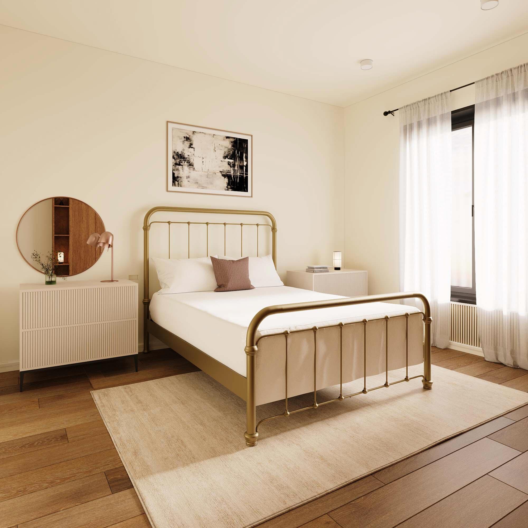 Lucia Bed with Wood Slats - Image 2