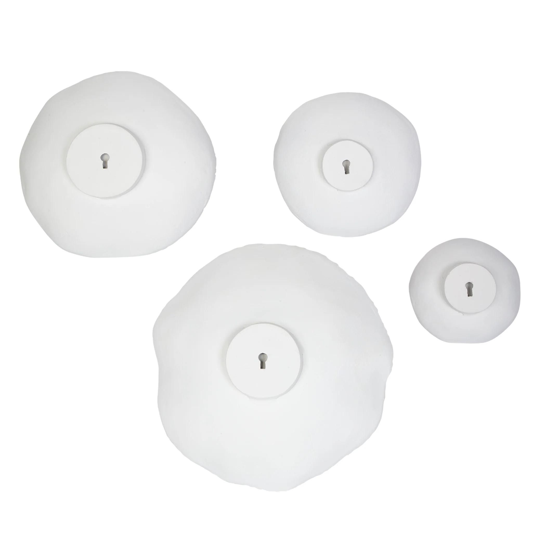 Lucky Coins White Metal Wall Bowls - Set of 4 - Image 7