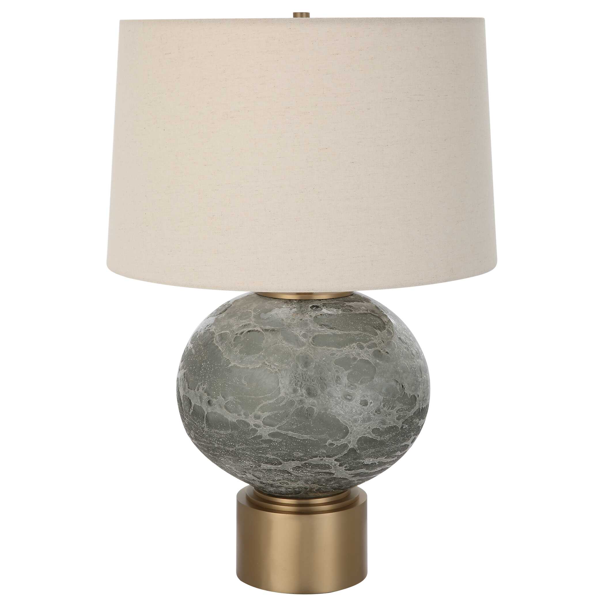 Lunia Gray Glass Table Lamp - Image 4