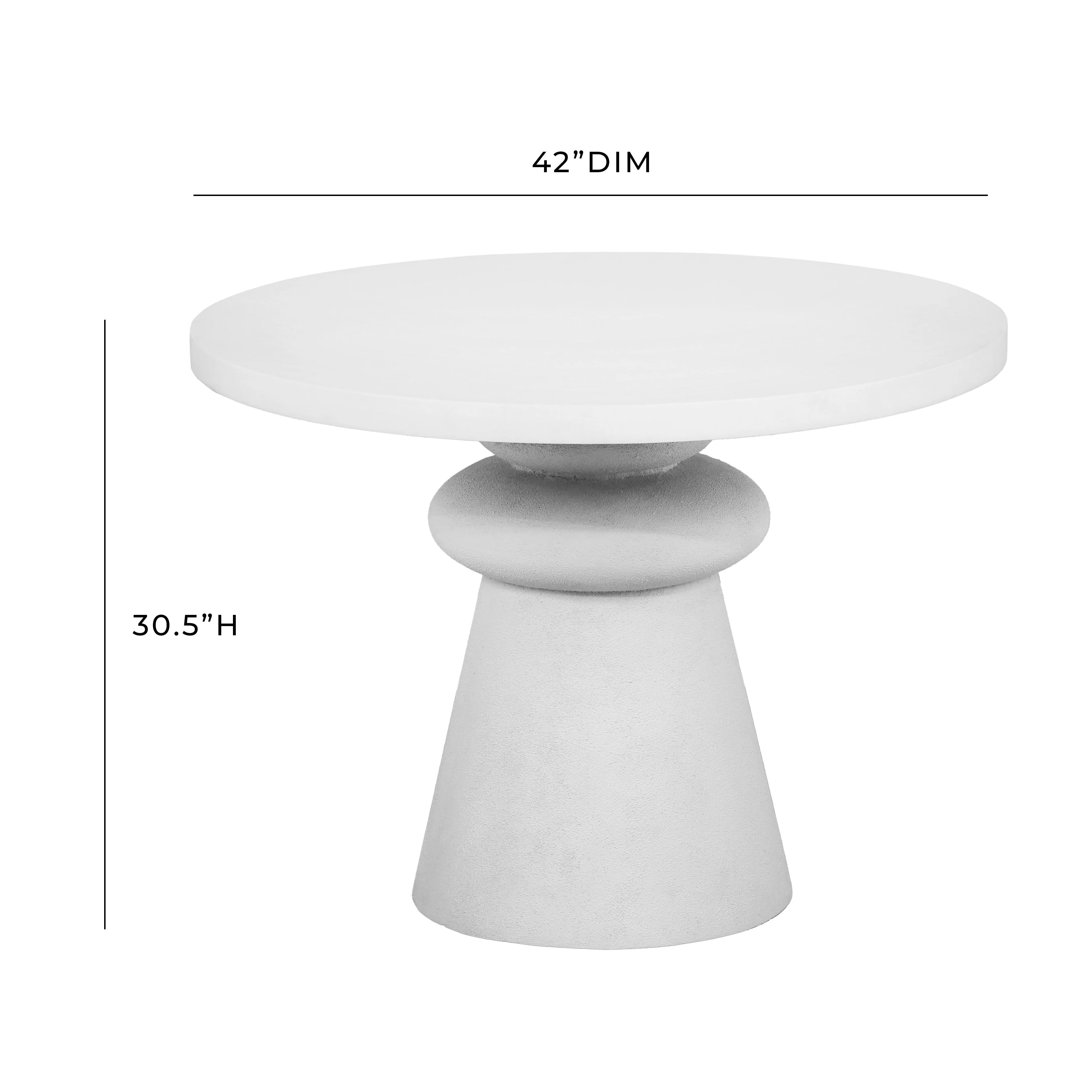 Lupita White 42" Dinette Table - Image 5