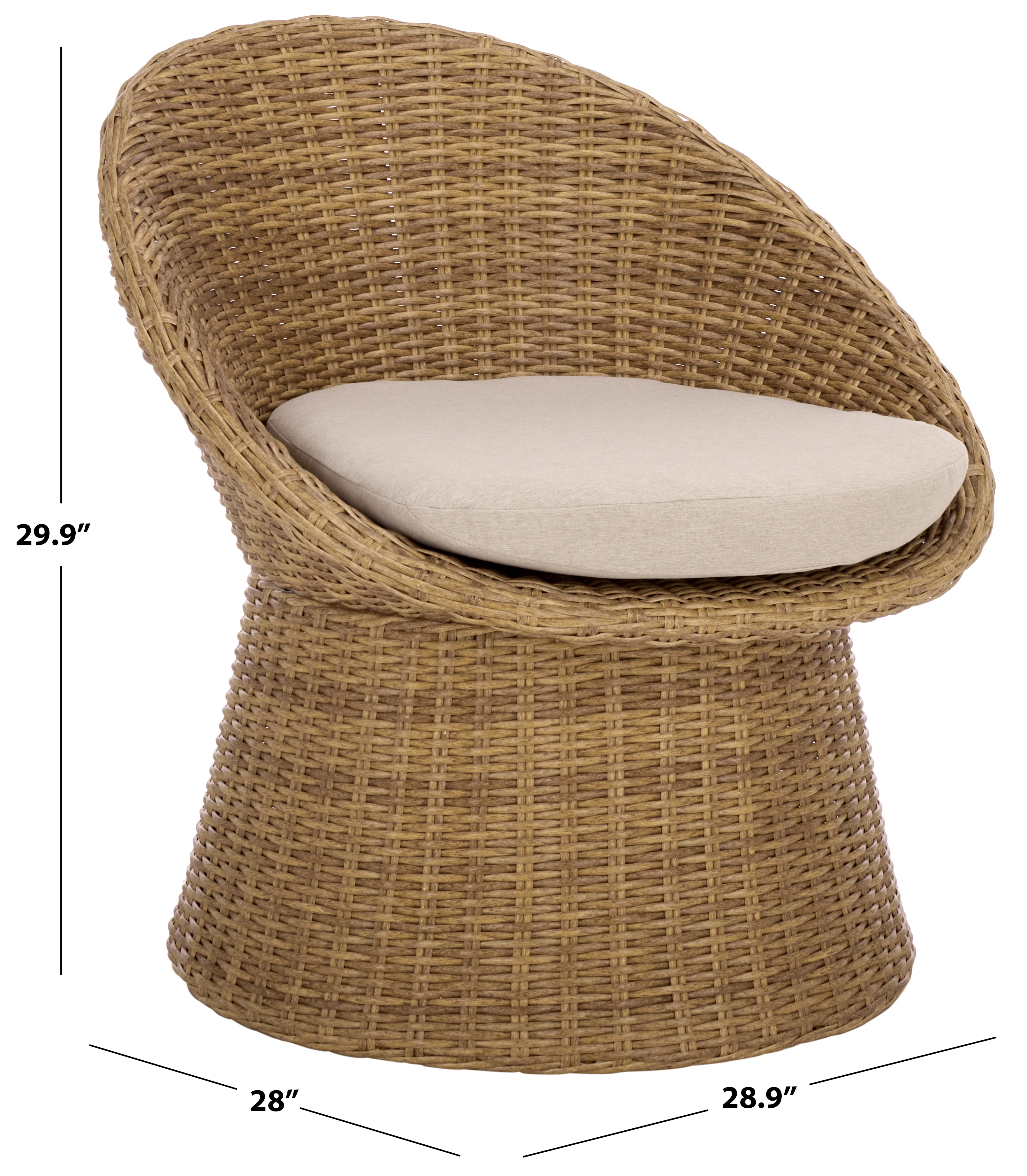 Lynsee Wicker Patio Chair - Image 6