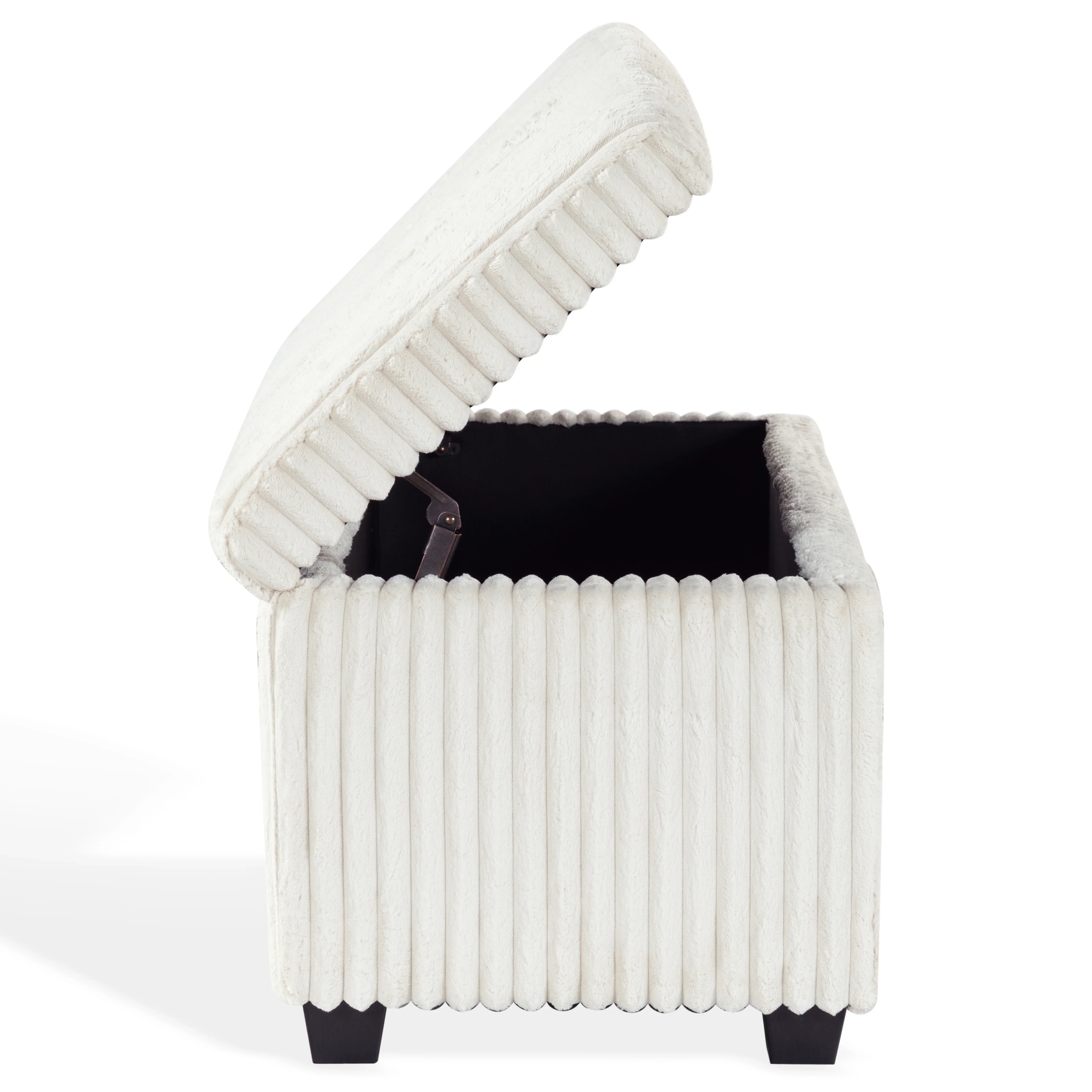 Lynzie Plush Corduroy Storage Bench - Image 10