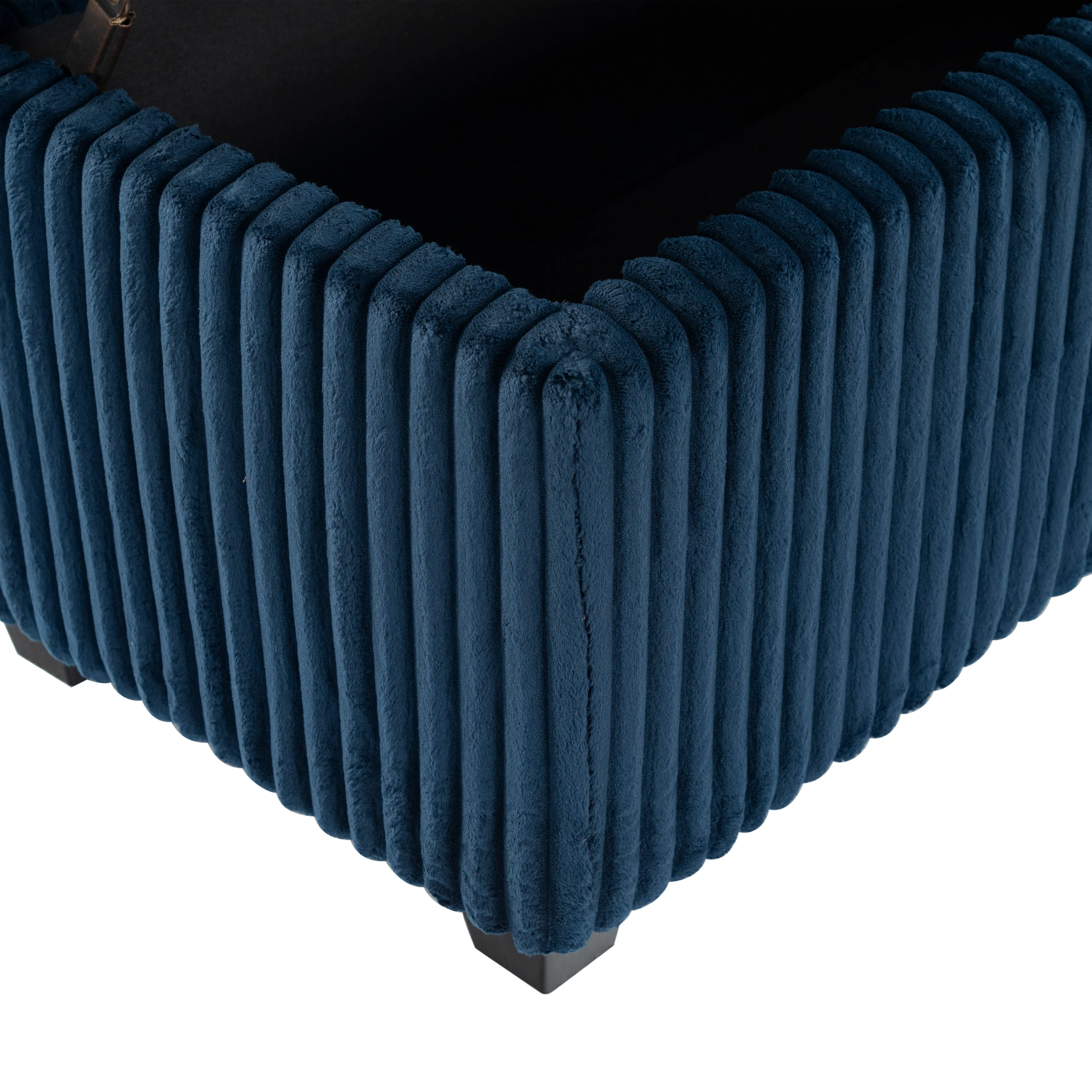 Lynzie Plush Corduroy Storage Bench - Image 26