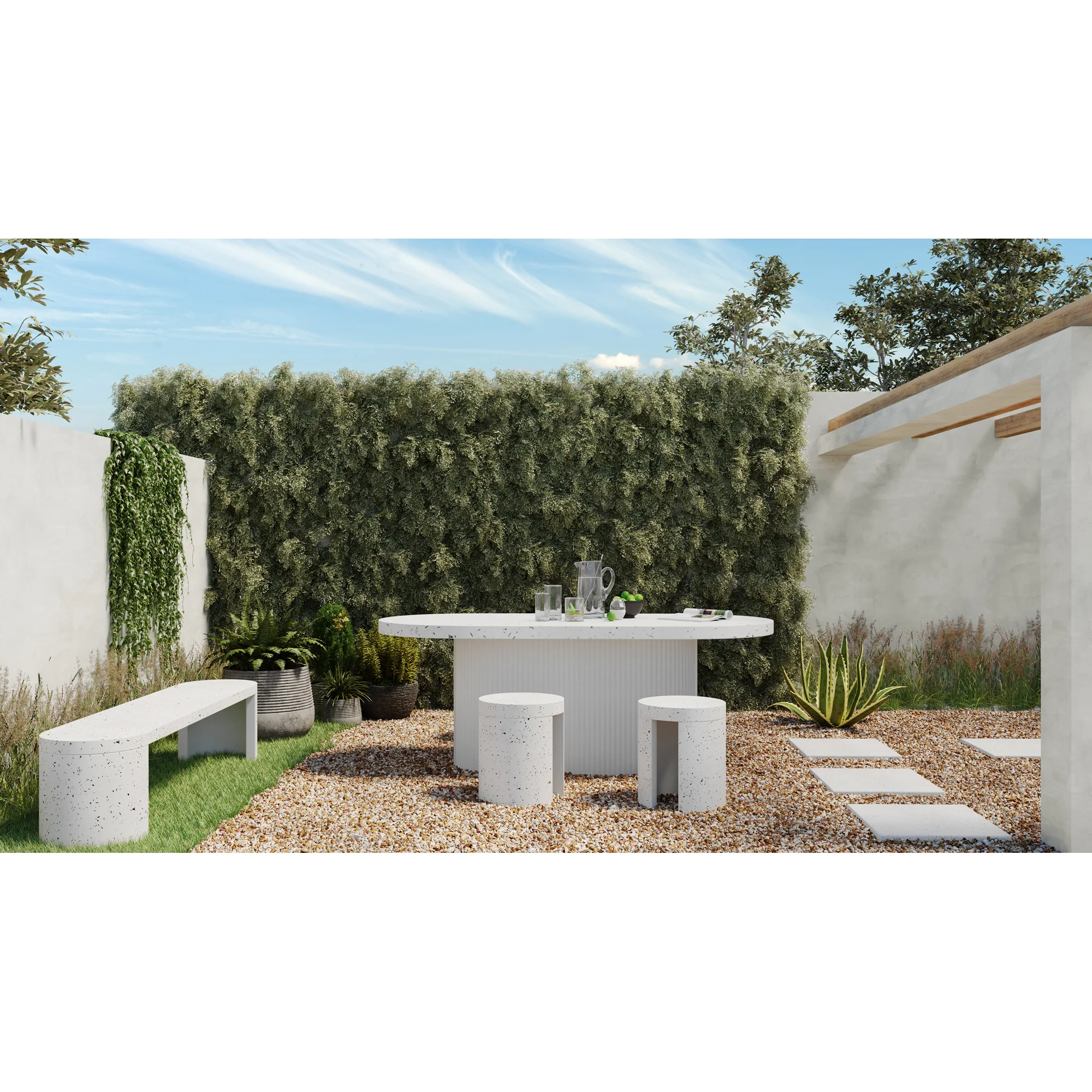 Lyon Outdoor Bench - Image 2
