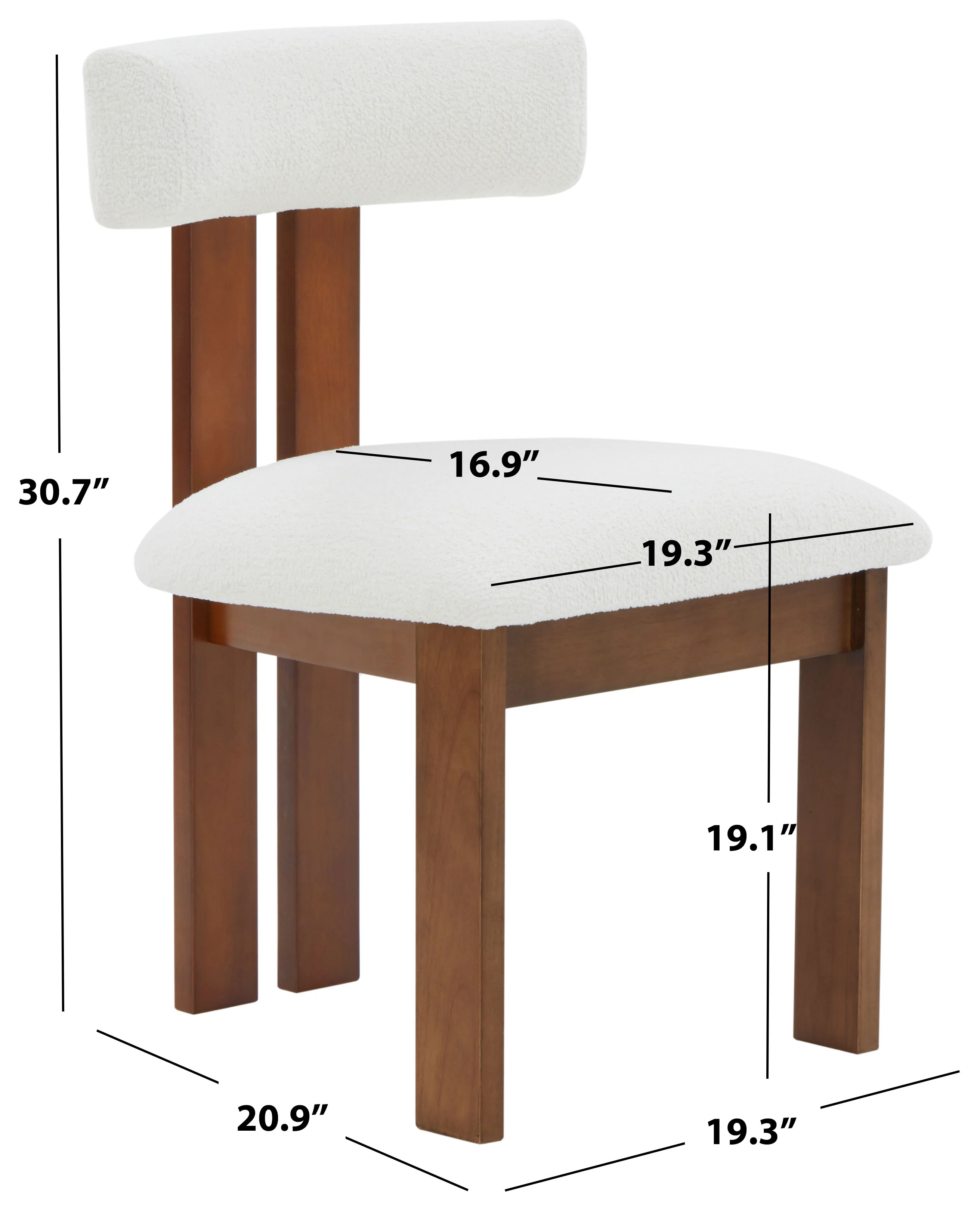 Macey Boucle Dining Chair - Image 6