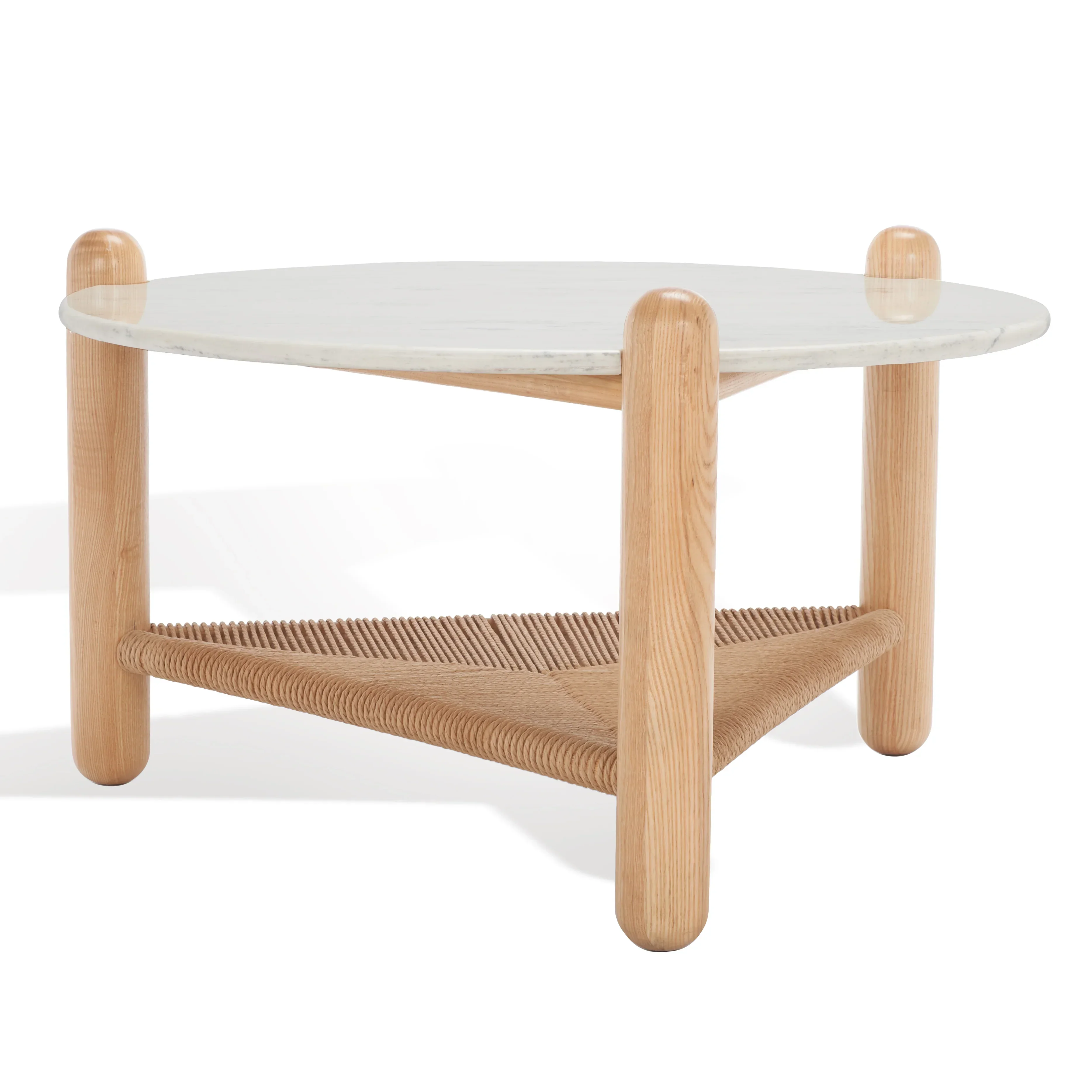 Macianna Woven Shelf Coffee Table - Image 4