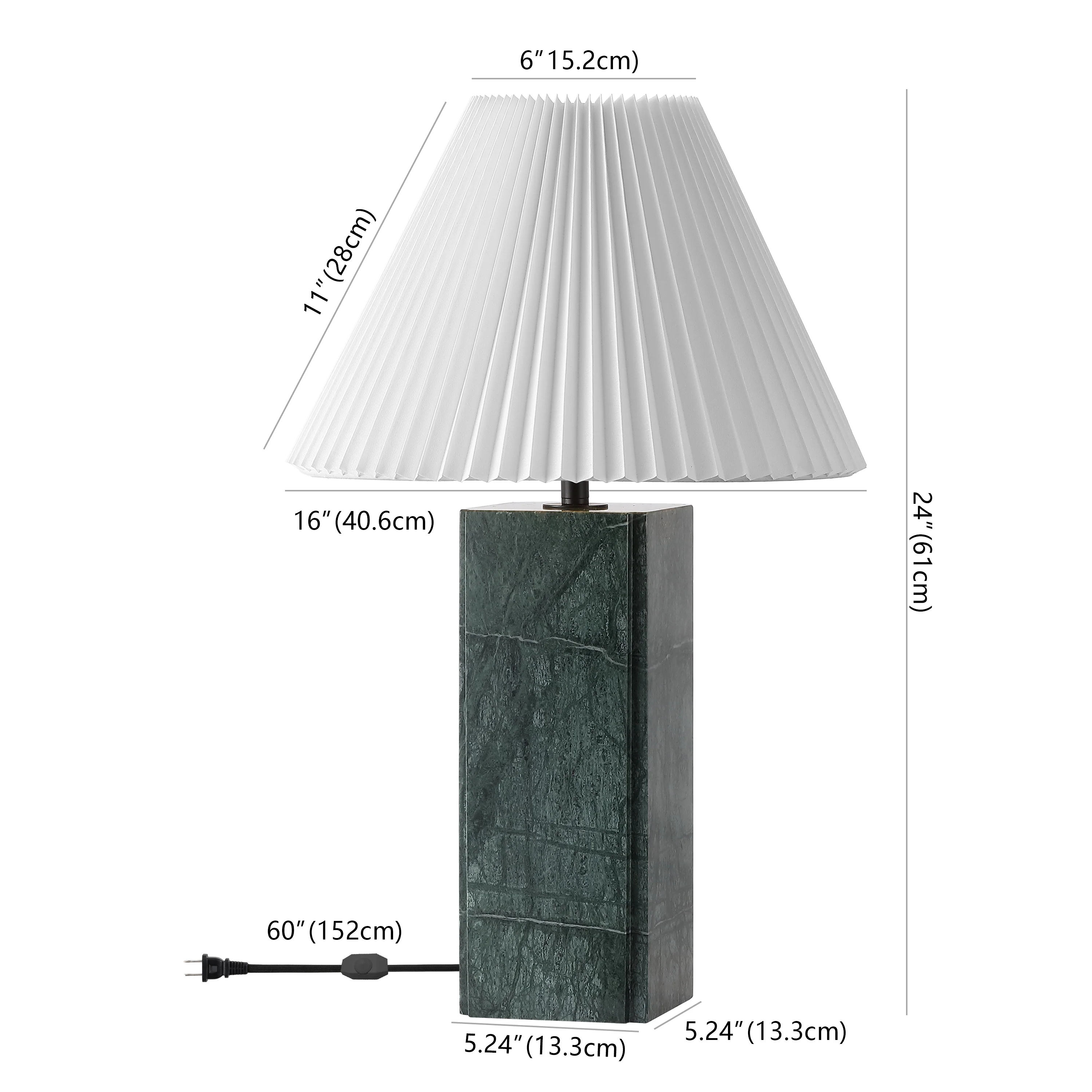 Mackenzie Square Marble Table Lamp - Image 32