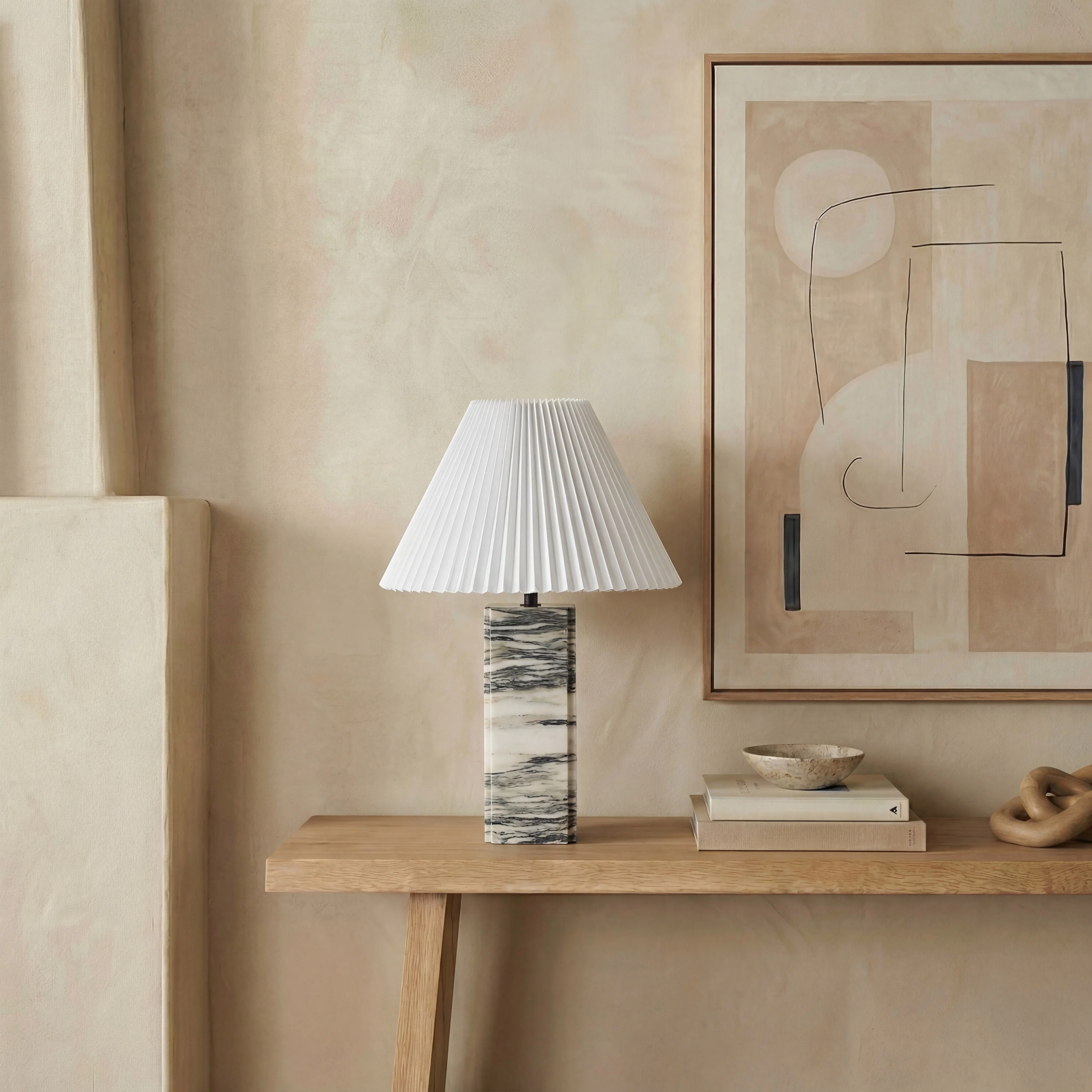 Mackenzie Square Marble Table Lamp - Image 8