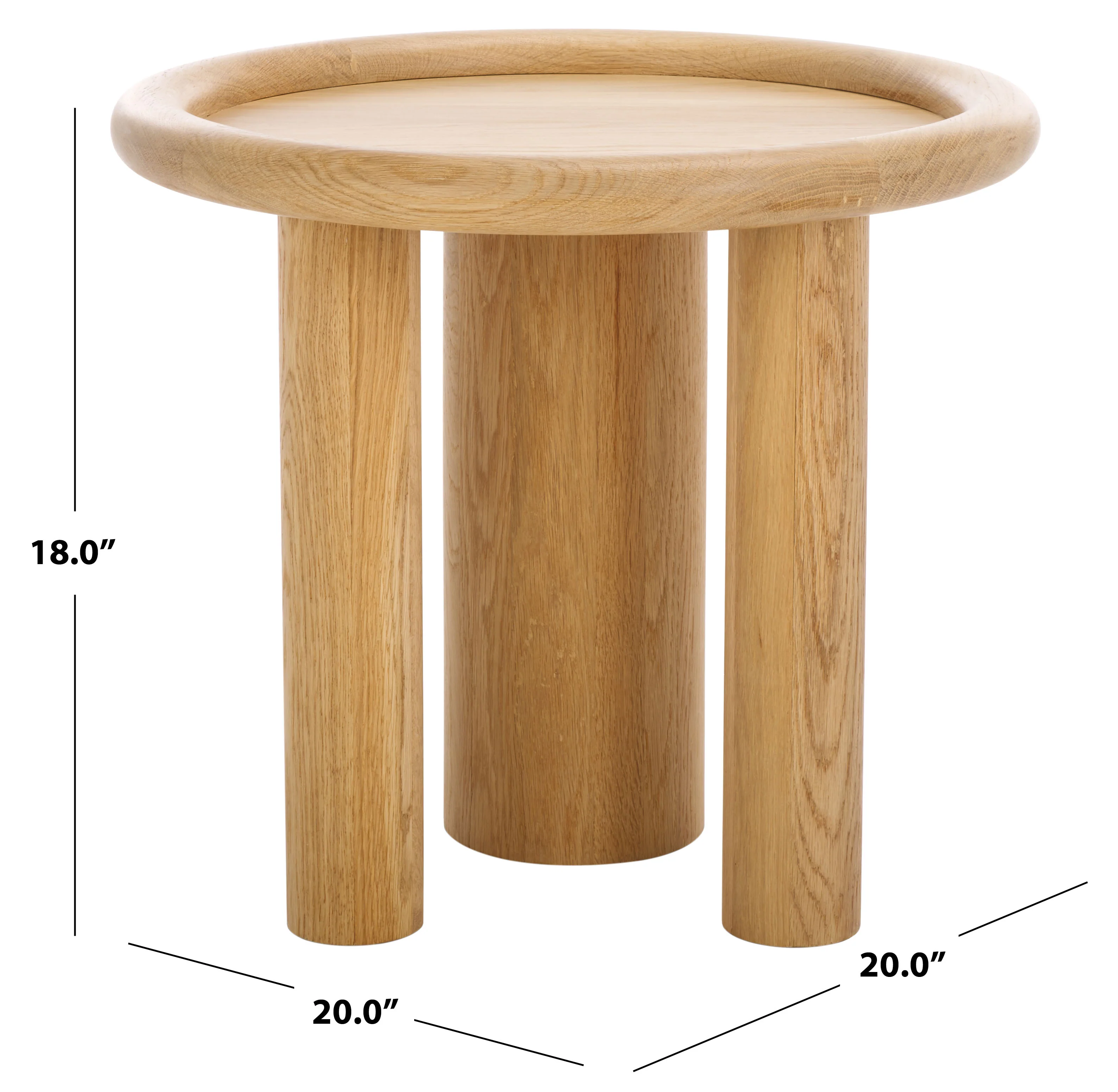 Madelynn Round Wood Accent Table - Image 5