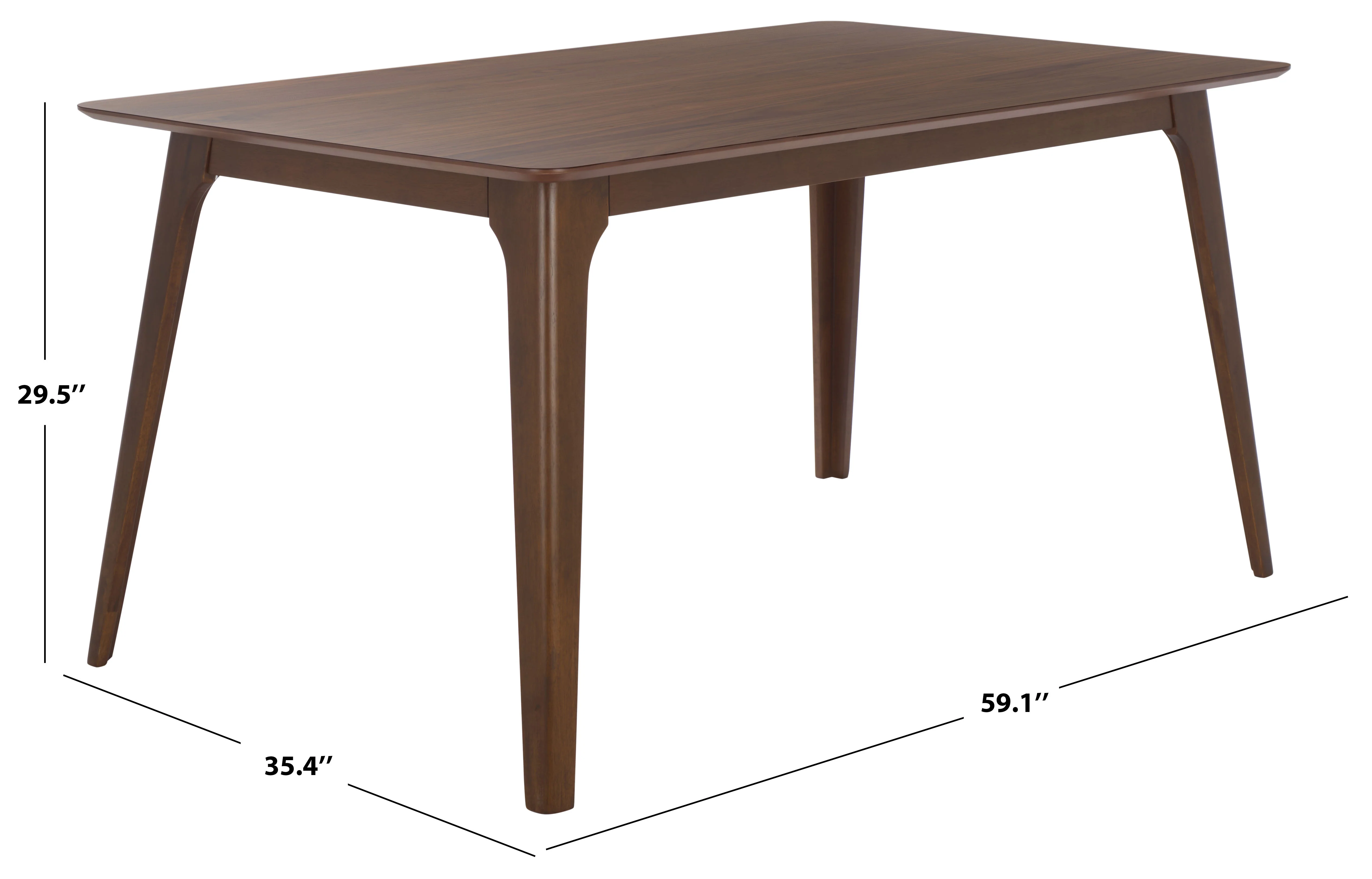 Madina Rectangle Wood Dining Table - Image 10