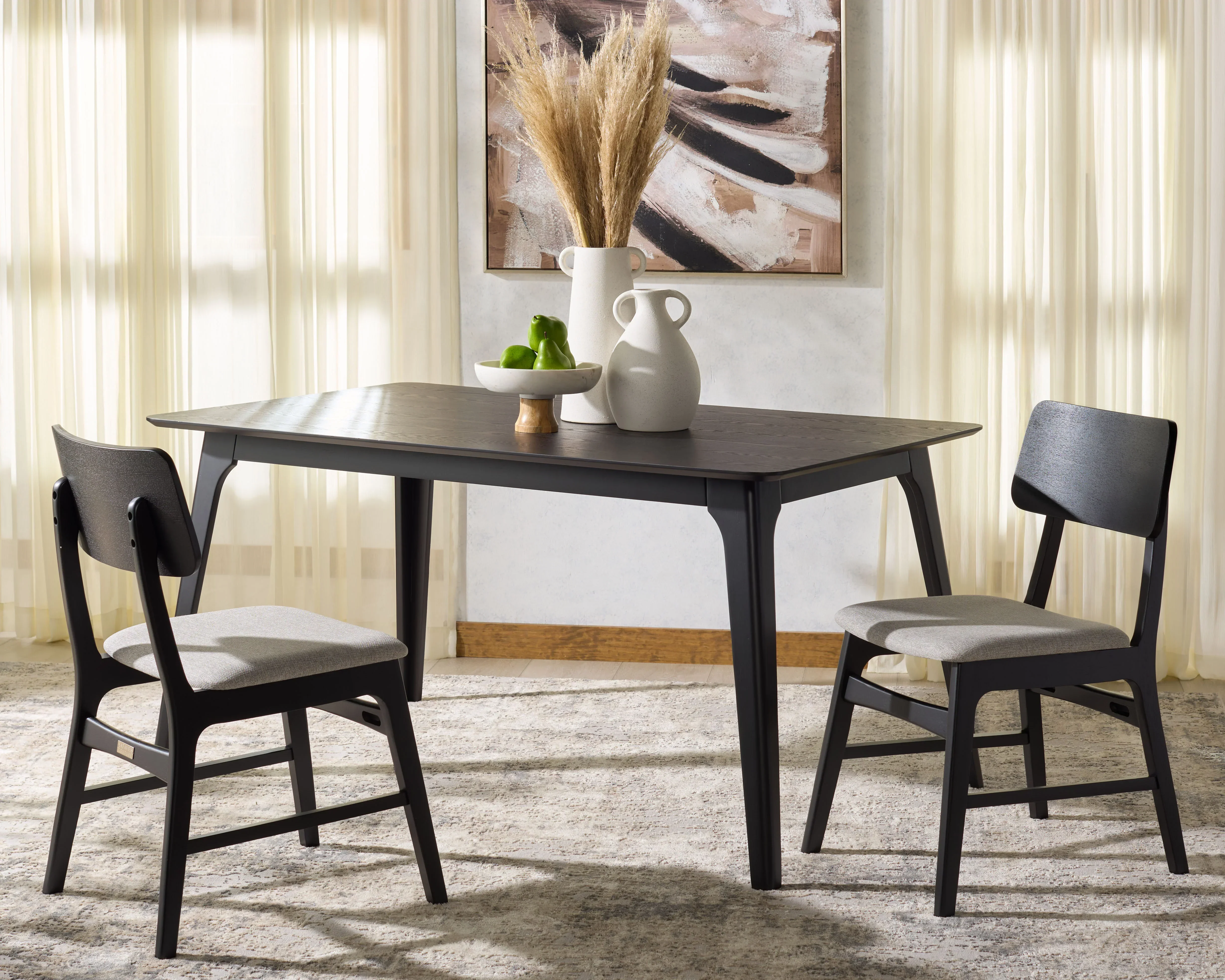 Madina Rectangle Wood Dining Table - Image 22
