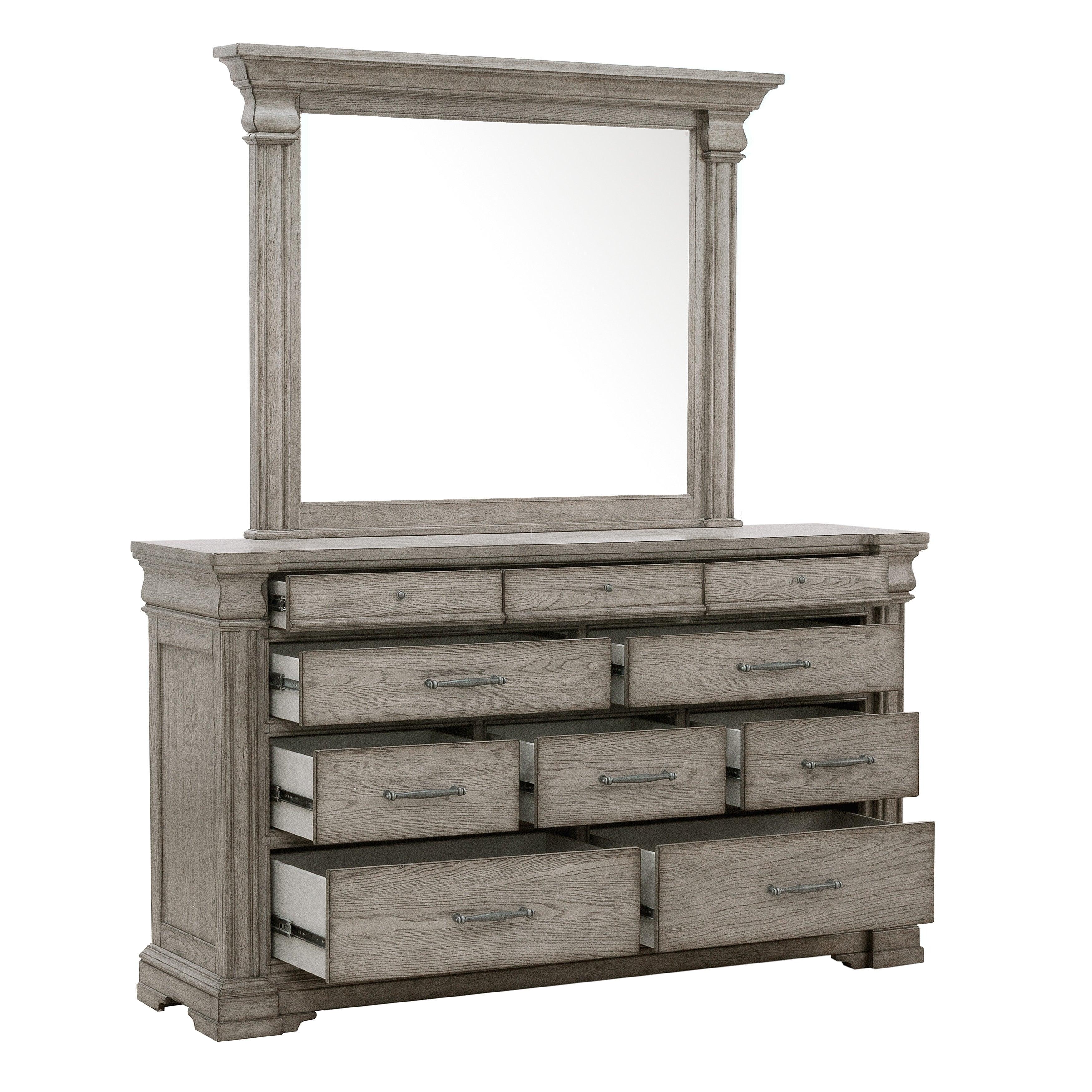 Madison Ridge 10 Drawer Dresser and Framed Mirror - Image 4