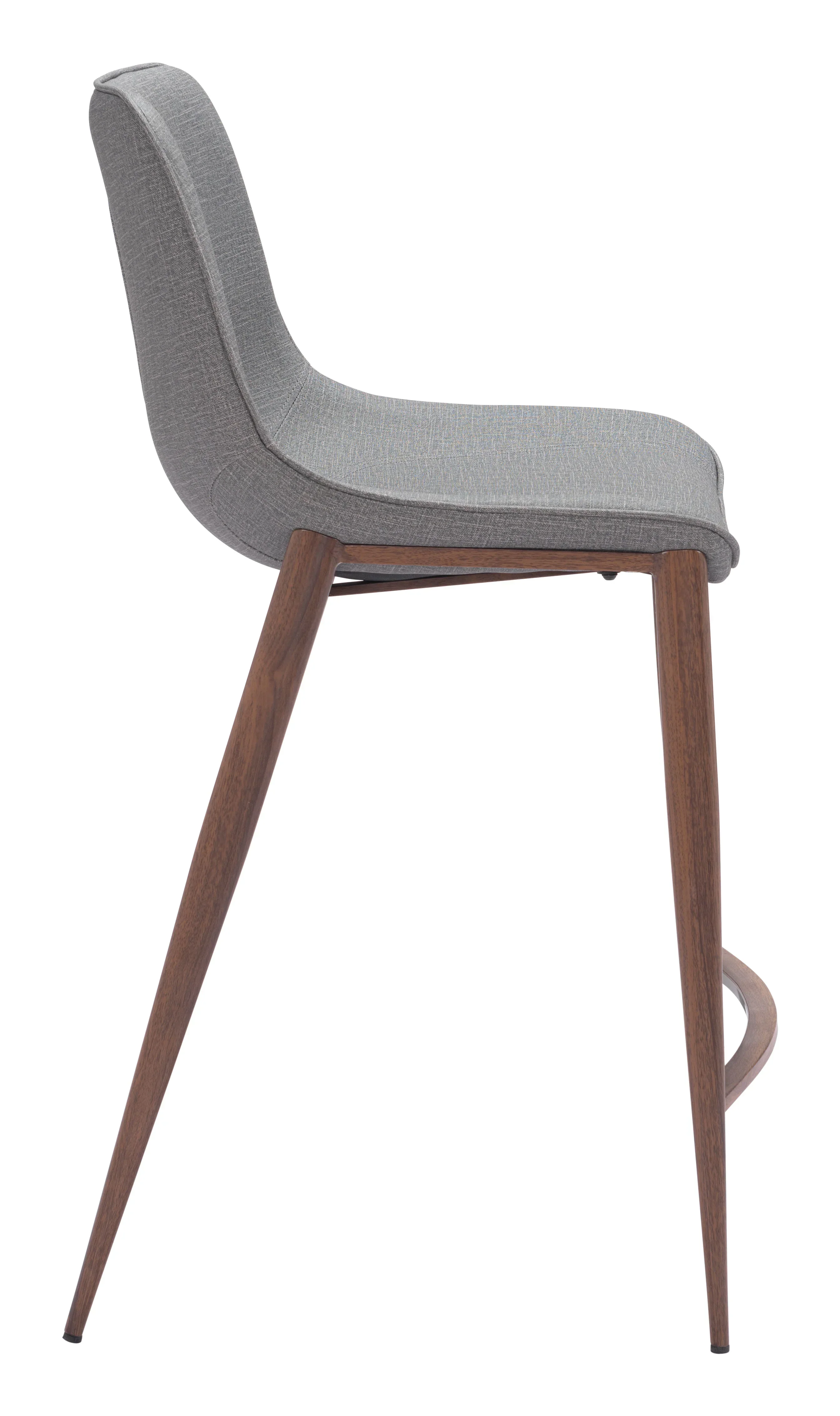 Magnus Counter Stool (Set of 2) Slate Gray & Walnut - Image 3