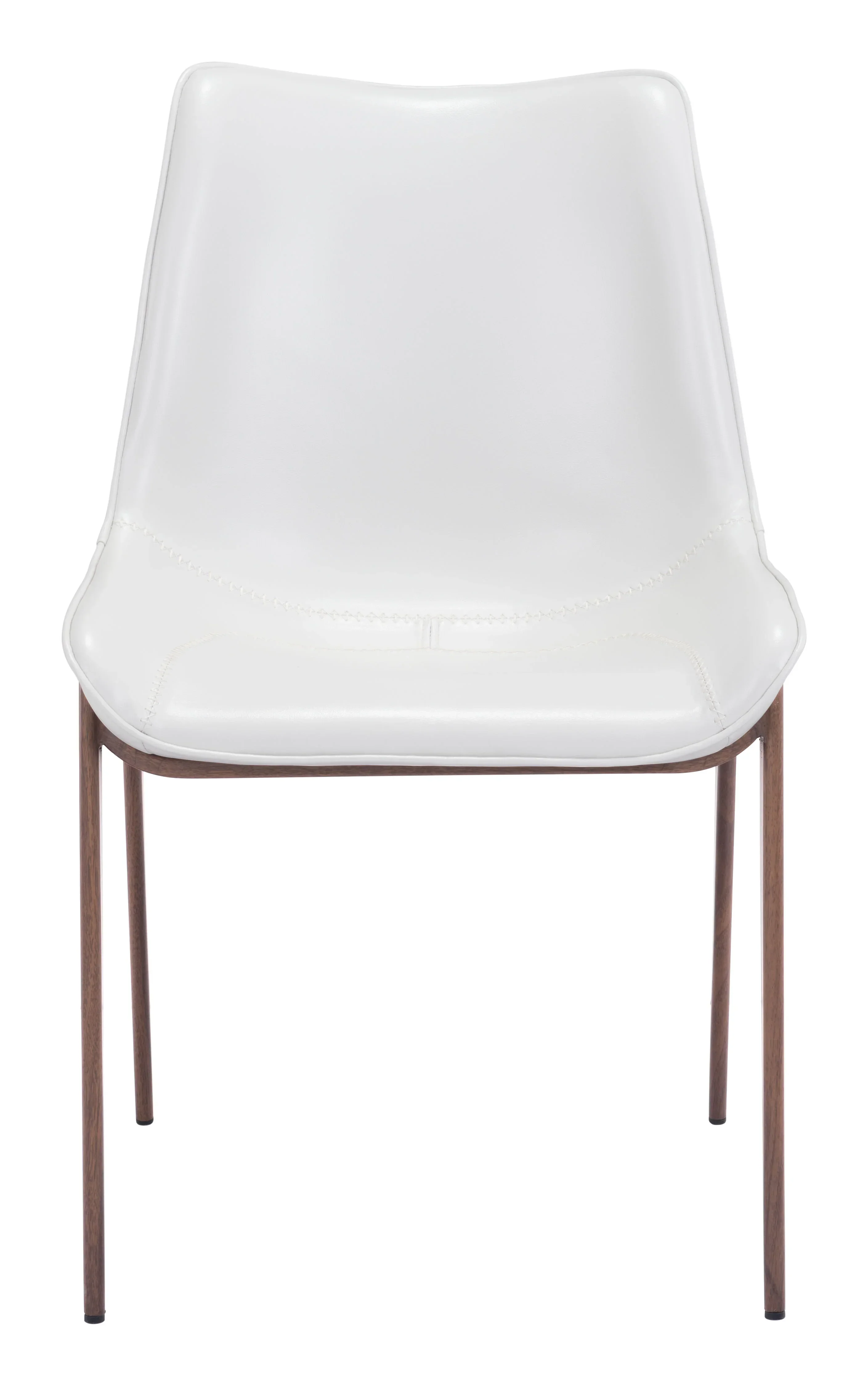 Magnus Dining Chair (Set of 2) White & Walnut - Image 5