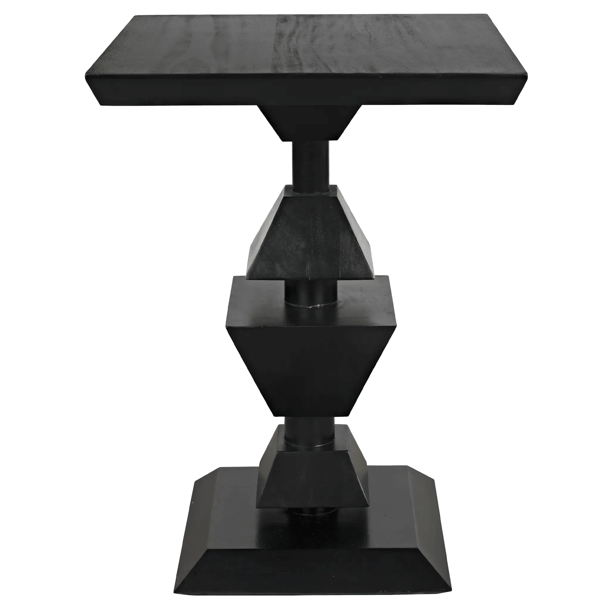 Majesty Side Table, Hand Rubbed Black