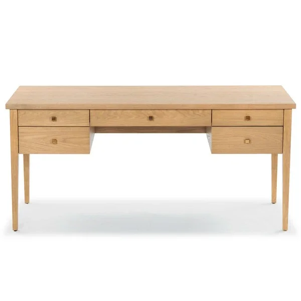 Makala 5 Drawer Wood Desk